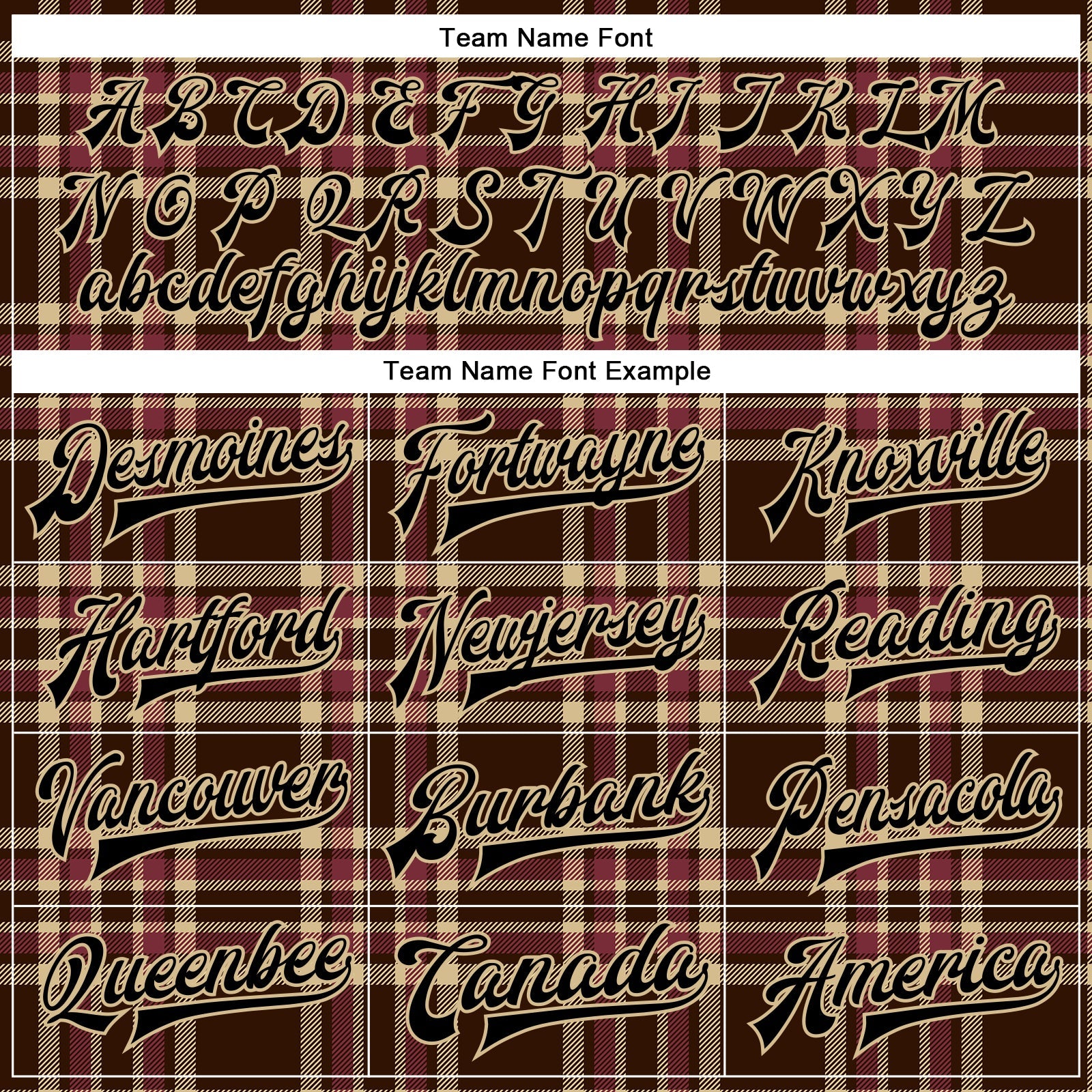 Custom Brown Black Vegas Gold City Cream-Crimson Classic Western Plaid 3D Pattern Design Bomber Full-Snap Varsity Letterman Jacket view 6