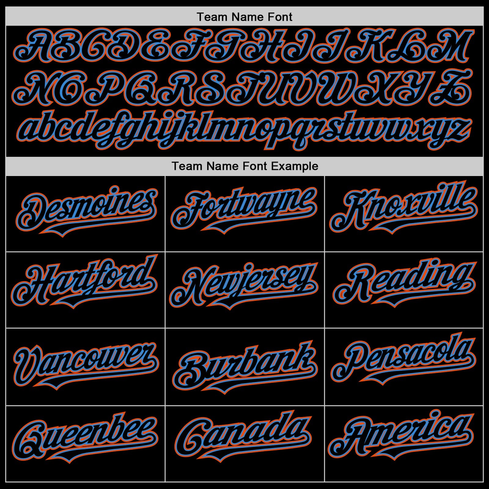 Custom Black Powder Blue-Orange Bomber Full-Snap Varsity Letterman Hoodie Jacket view 4