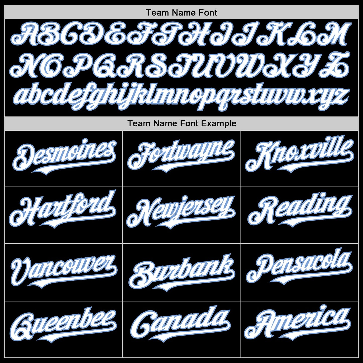 Custom Black White-Light Blue Bomber Full-Snap Varsity Letterman Hoodie Jacket view 4