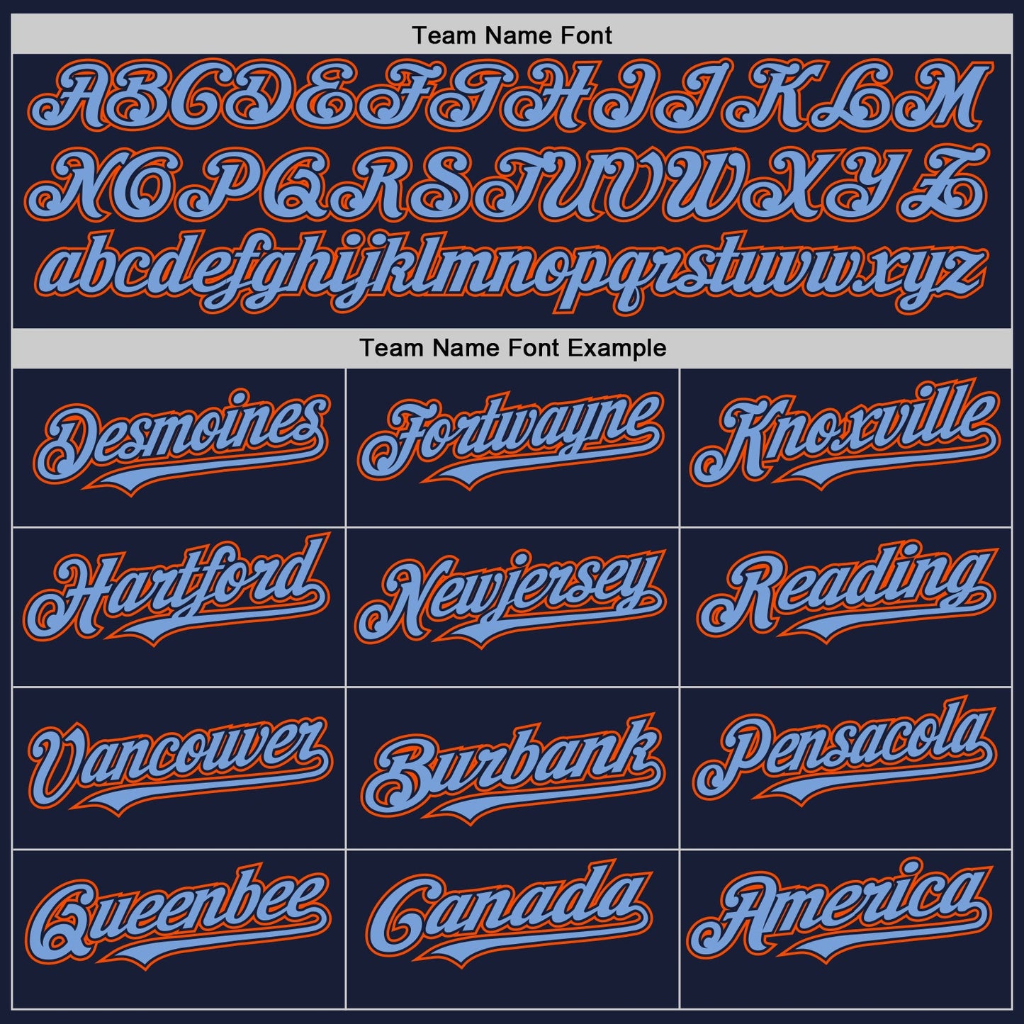 Custom Navy Light Blue-Orange Bomber Full-Snap Varsity Letterman Two Tone Hoodie Jacket view 4