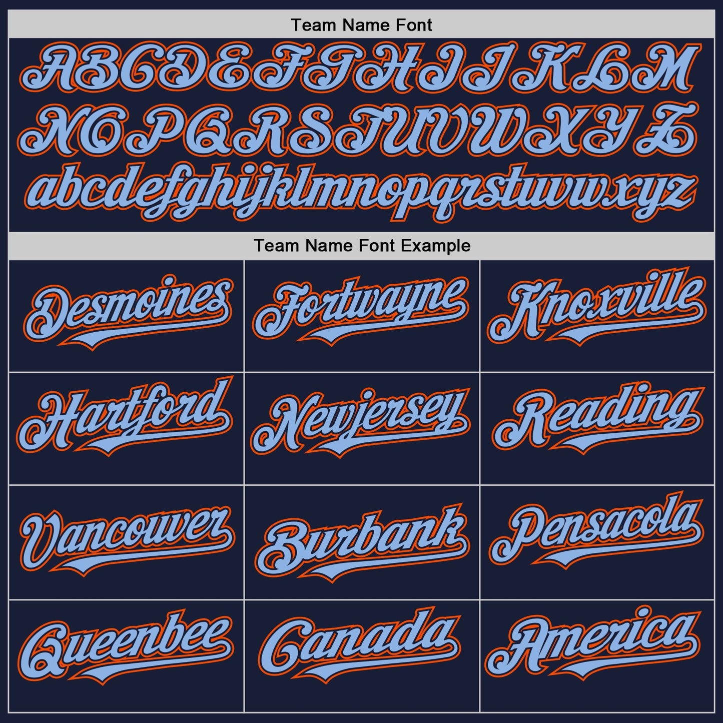 Custom Navy Light Blue-Orange Bomber Full-Snap Varsity Letterman Two Tone Hoodie Jacket view 4