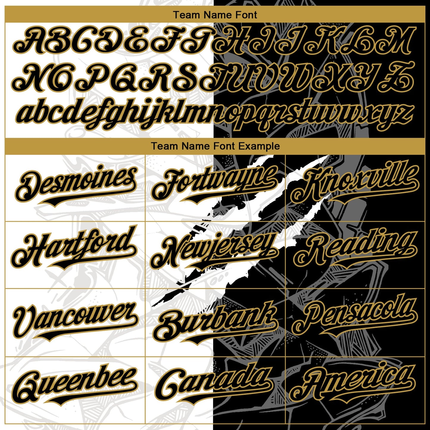 Custom Graffiti Pattern Black-Old Gold Scratch 3D Bomber Full-Snap Varsity Letterman Hoodie Jacket view 4