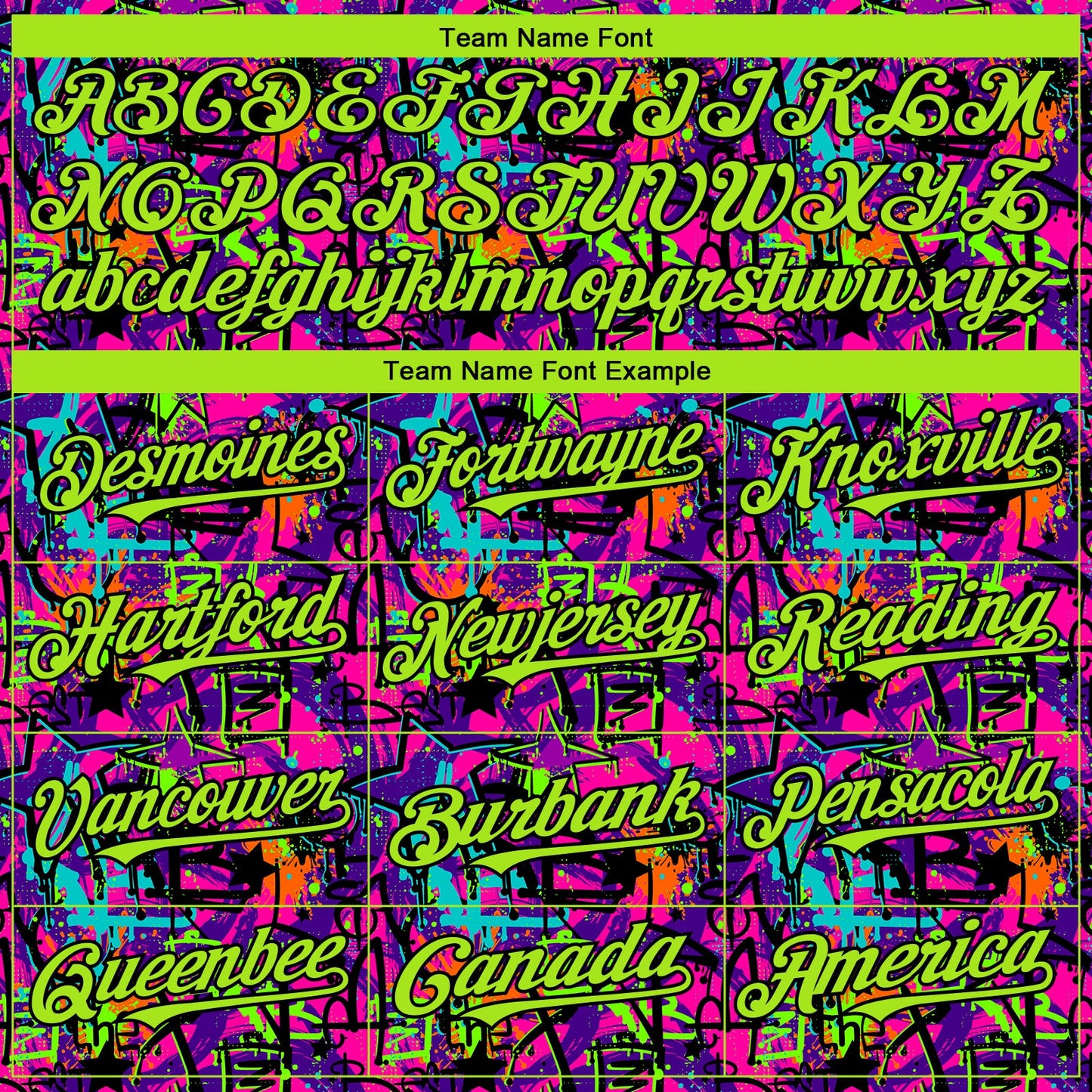 Custom Graffiti Pattern Neon Green-Black Splash 3D Bomber Full-Snap Varsity Letterman Hoodie Jacket view 4