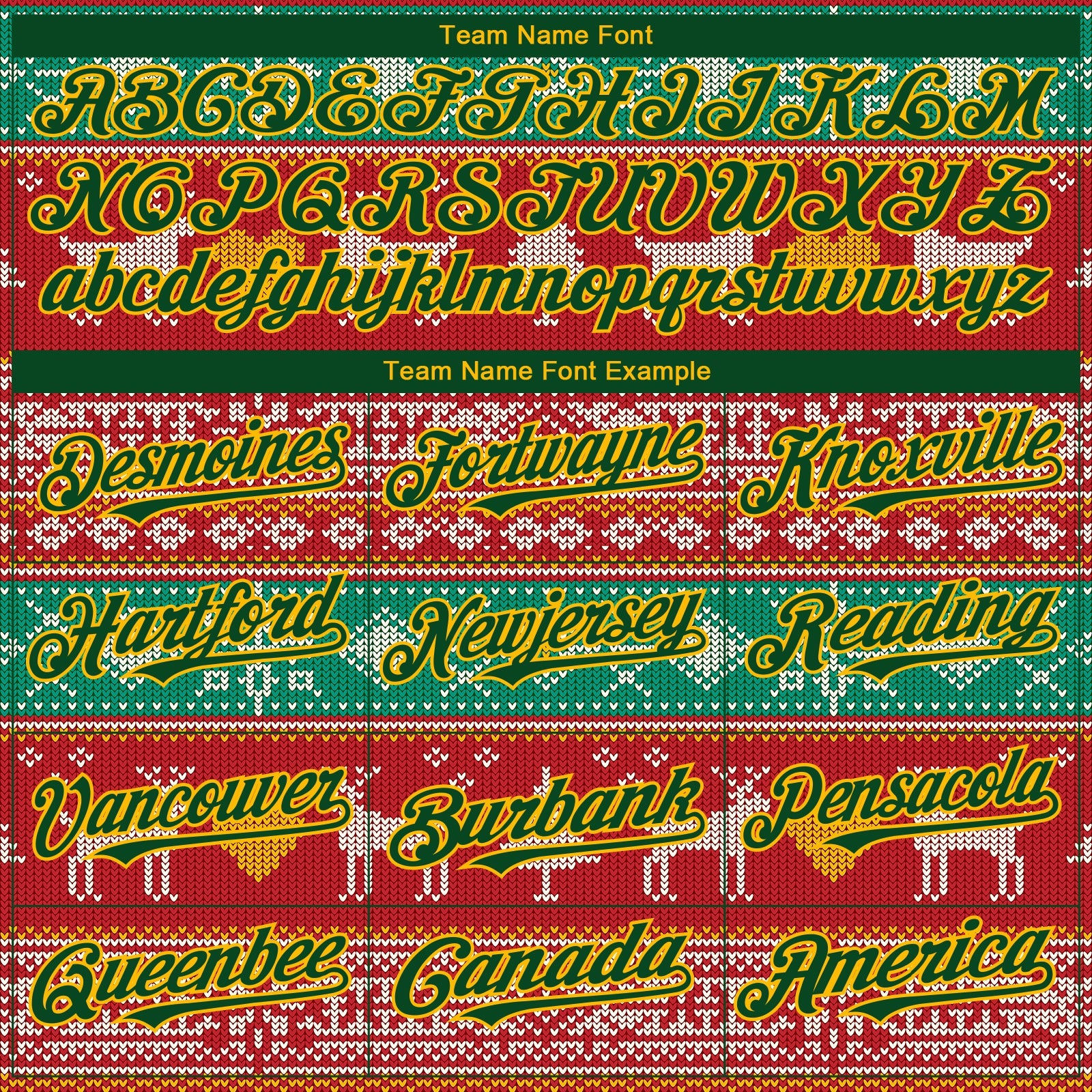 Custom Red Green-Gold Christmas Reindeers 3D Bomber Full-Snap Varsity Letterman Hoodie Jacket view 4