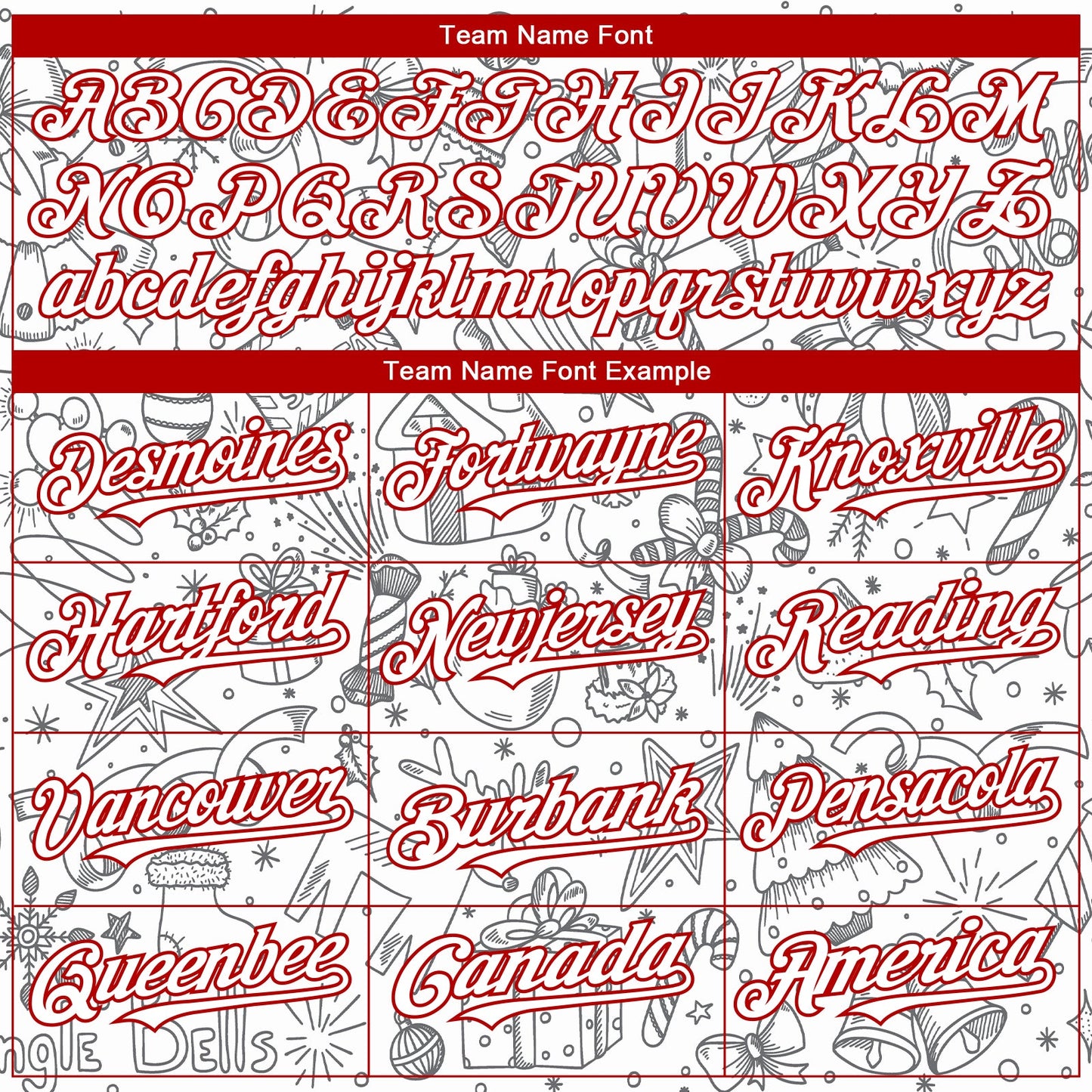 Custom White Red Christmas 3D Bomber Full-Snap Varsity Letterman Hoodie Jacket view 4