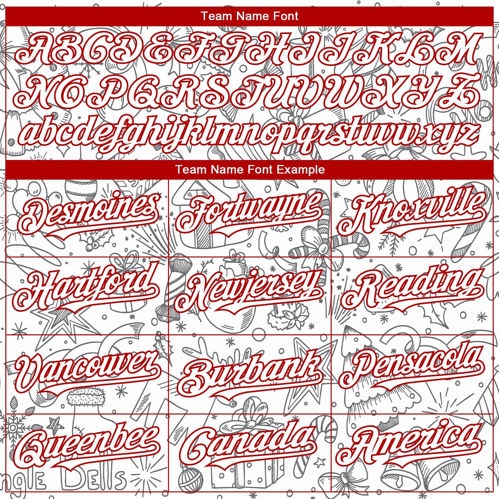 Custom White Red Christmas 3D Bomber Full-Snap Varsity Letterman Hoodie Jacket view 4