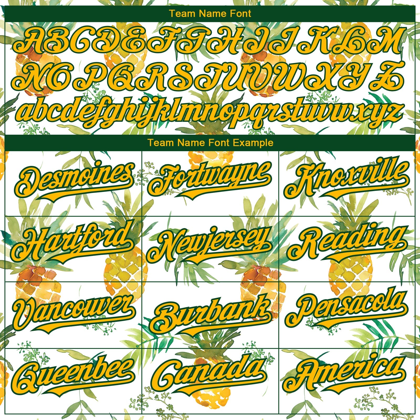 Custom White Gold-Green Tropical Hawaii Fruit Pineapple 3D Bomber Full-Snap Varsity Letterman Hoodie Jacket view 4