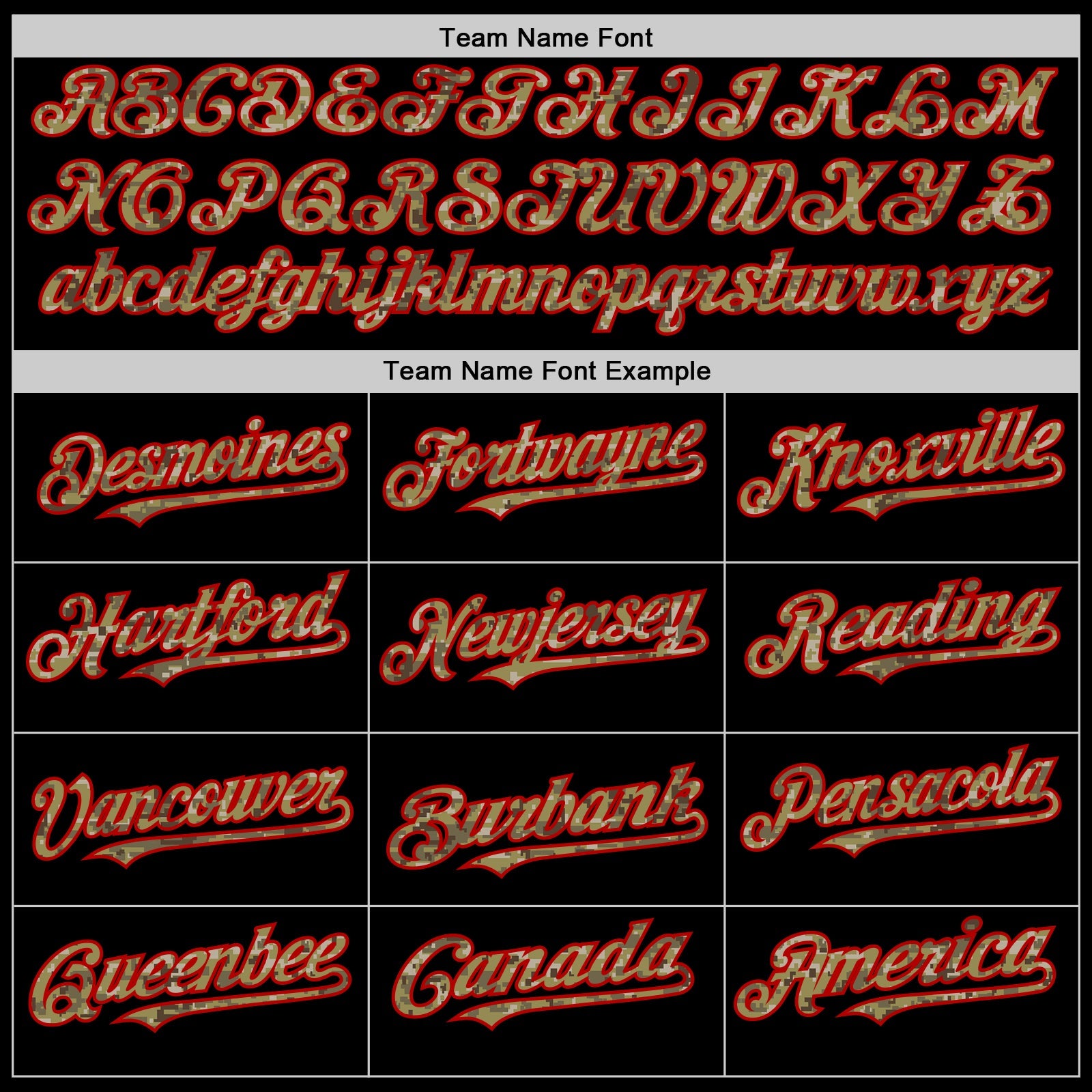 Custom Black Camo-Red Bomber Full-Snap Varsity Letterman Lapel Collar Byron Jacket view 4
