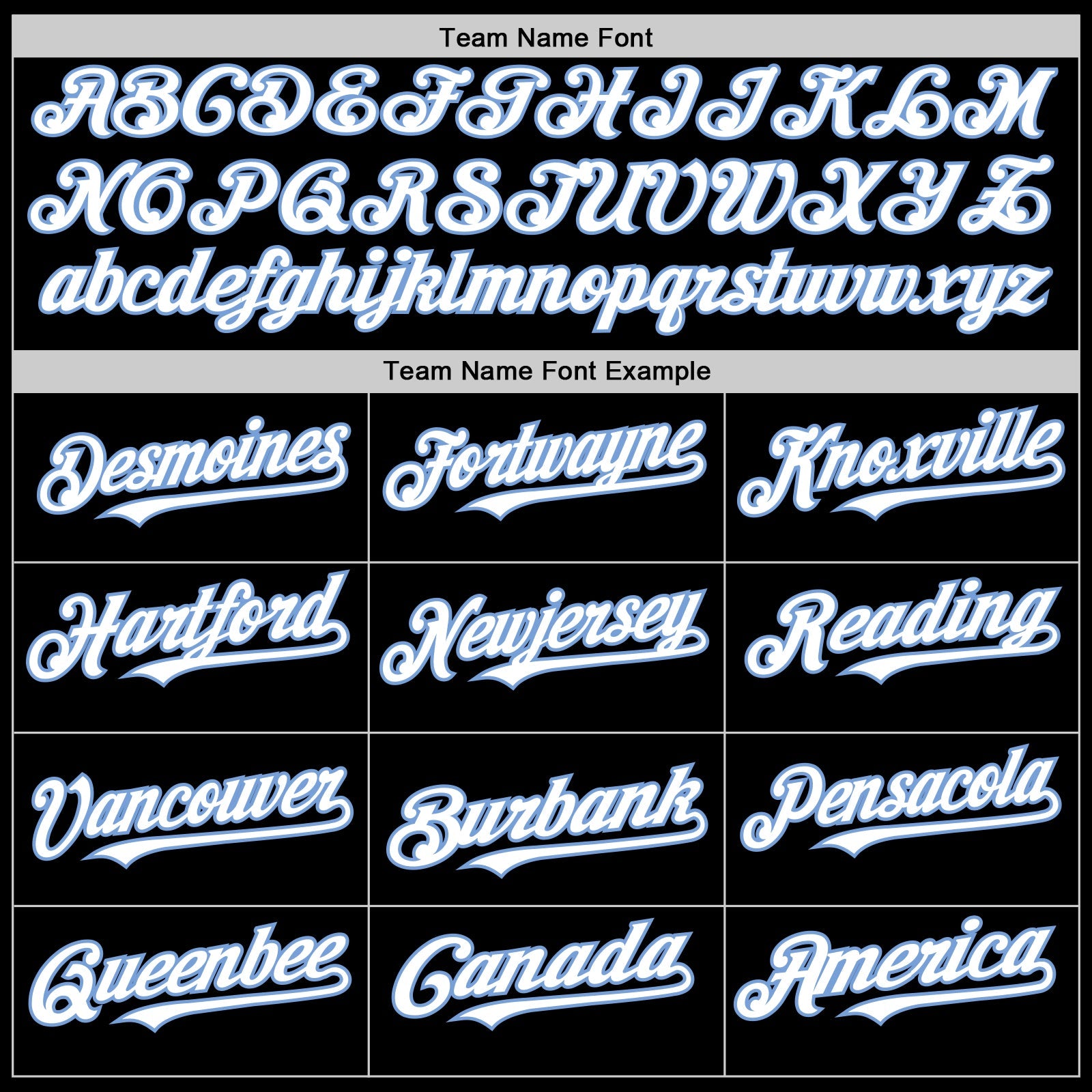 Custom Black White-Light Blue Bomber Full-Snap Varsity Letterman Lapel Collar Byron Jacket view 4