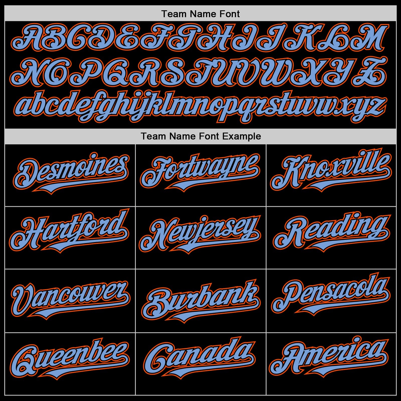 Custom Black Light Blue-Orange Bomber Full-Snap Varsity Letterman Two Tone Lapel Collar Byron Jacket view 4