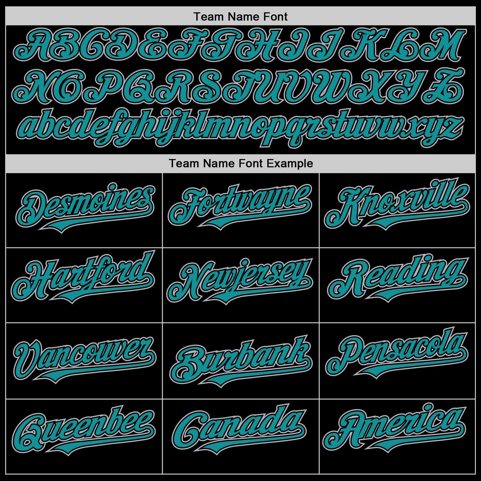 Custom Black Teal-Gray Bomber Full-Snap Varsity Letterman Two Tone Lapel Collar Byron Jacket view 4