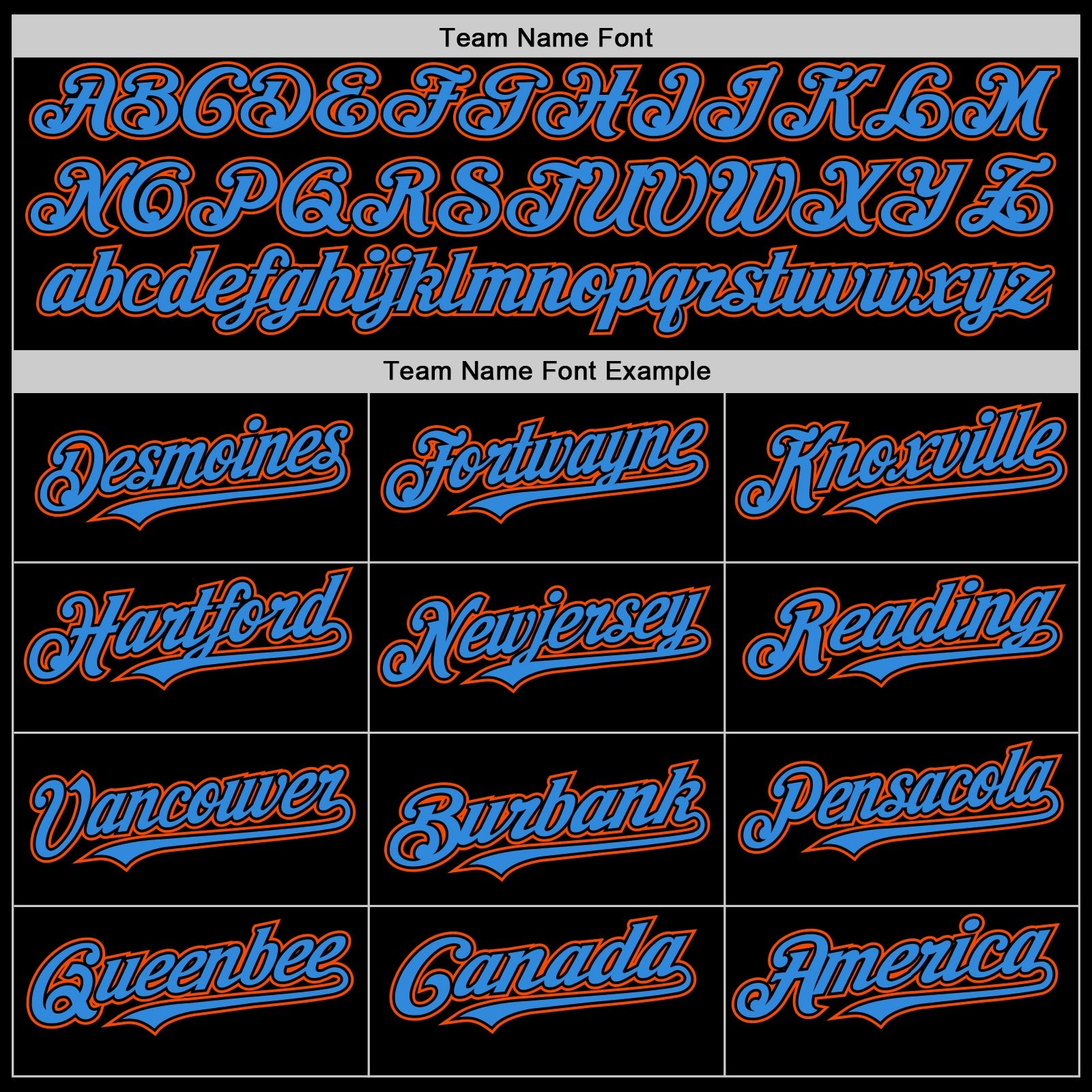 Custom Black Powder Blue-Orange Bomber Full-Snap Varsity Letterman Two Tone Lapel Collar Byron Jacket view 4
