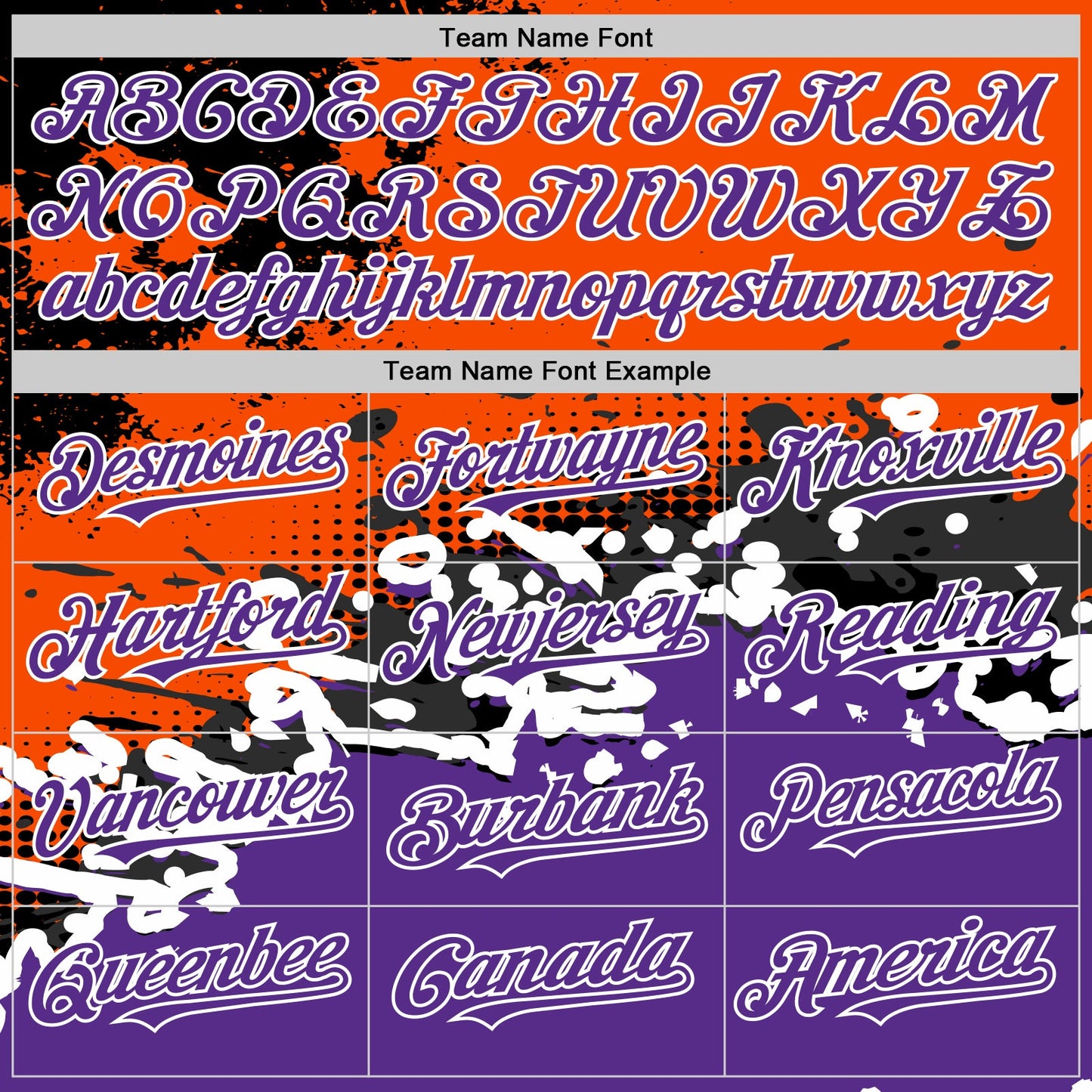 Custom Orange Purple-Black Abstract Splash Grunge Art 3D Pattern Design Bomber Full-Snap Varsity Letterman Hoodie Jacket view 4