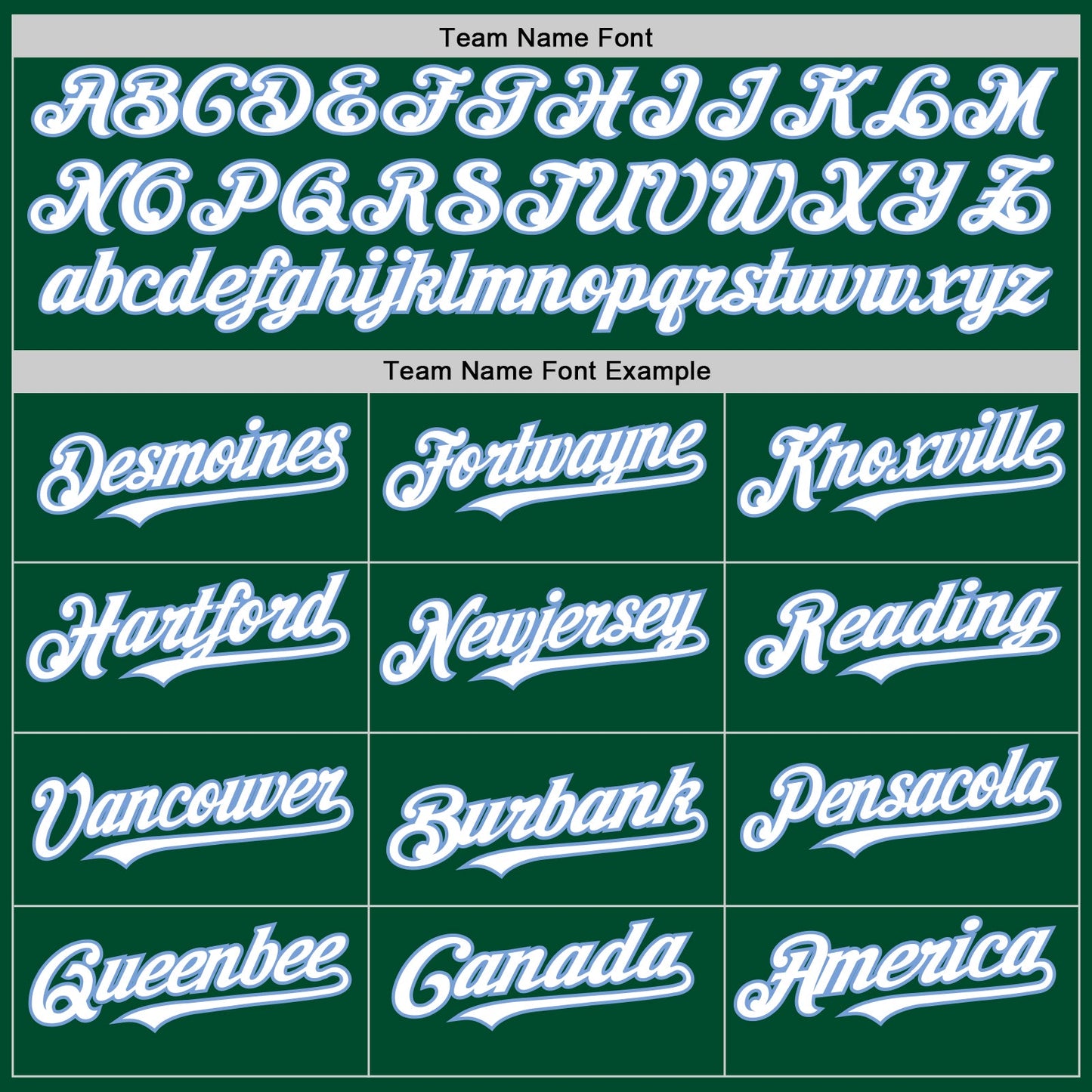 Custom Kelly Green White-Light Blue Bomber Full-Snap Varsity Letterman Hoodie Jacket view 4
