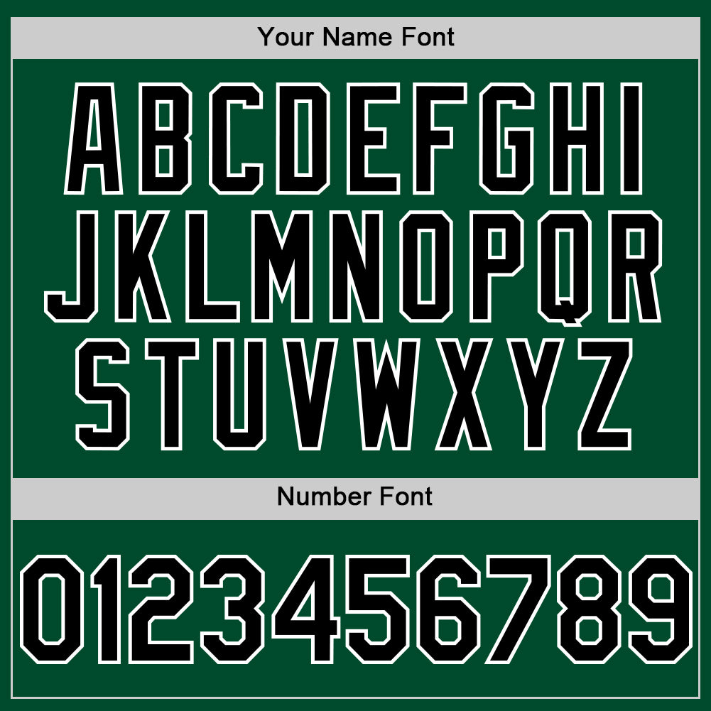 Custom Kelly Green Black-White Bomber Full-Snap Varsity Letterman Two Tone Hoodie Jacket view 5