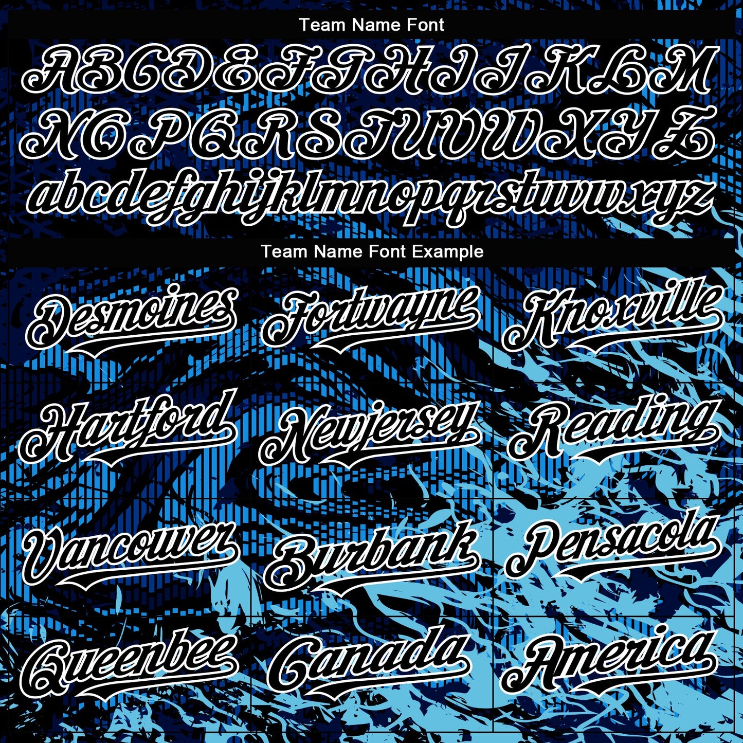 Custom Navy Black-Light Blue Tuna Fish Fishing 3D Bomber Full-Snap Varsity Letterman Hoodie Jacket view 4