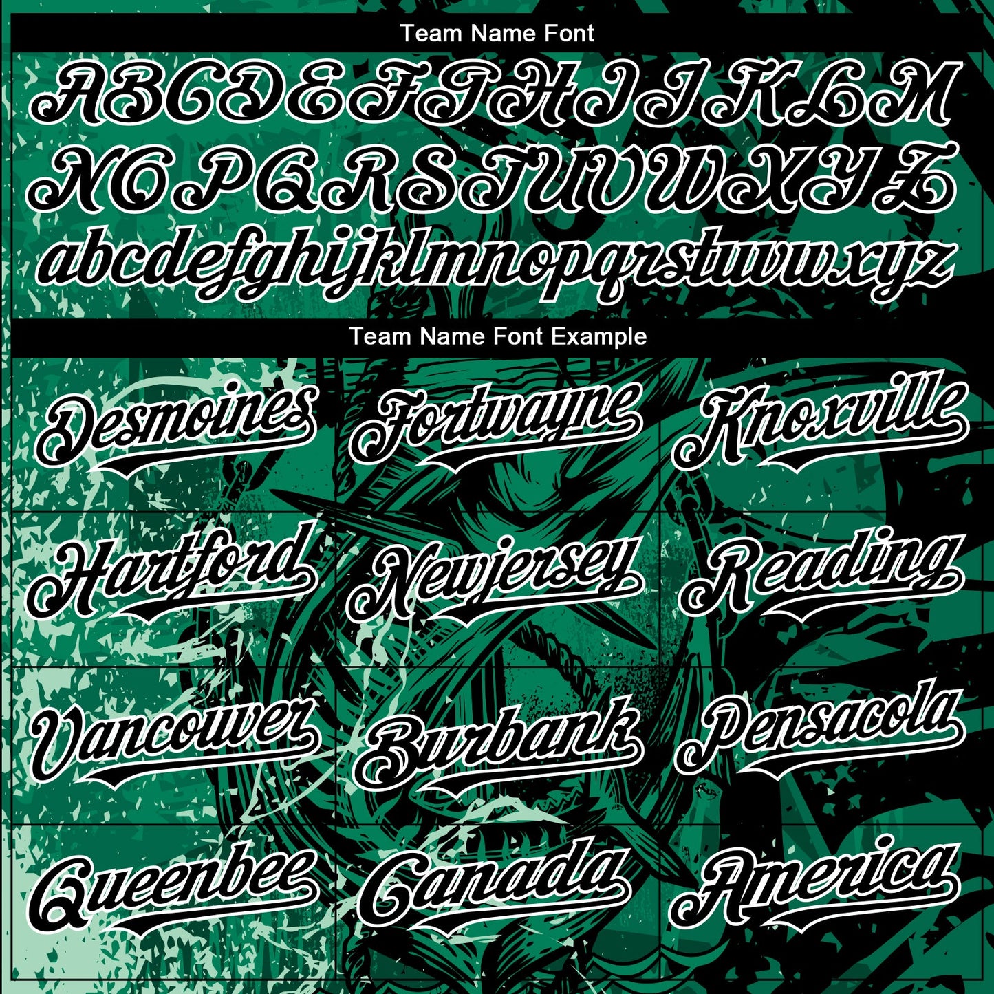 Custom Kelly Green Black-White Barracuda Fish Fishing 3D Bomber Full-Snap Varsity Letterman Hoodie Jacket view 4