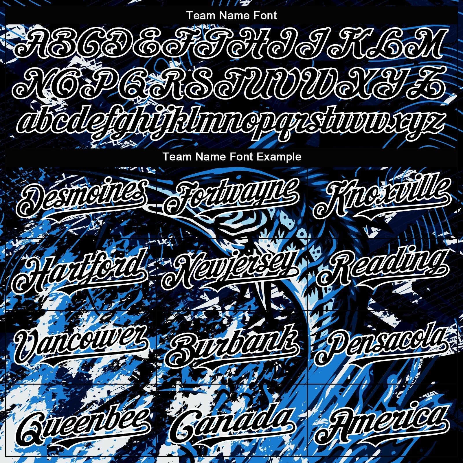 Custom Navy Black-White Marlin Fish Fishing 3D Bomber Full-Snap Varsity Letterman Hoodie Jacket view 4