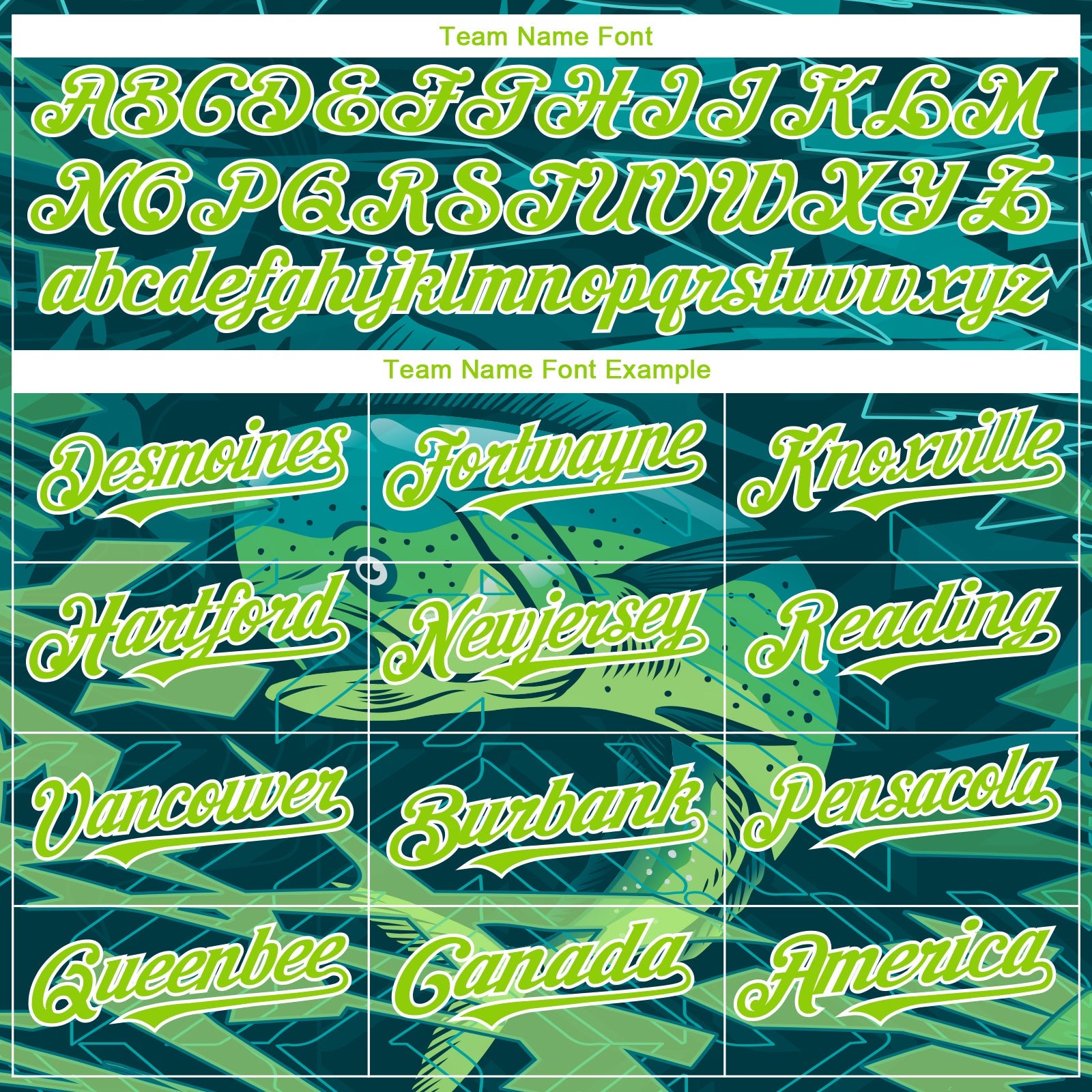 Custom Teal Neon Green-White Mahimah Fish Fishing 3D Bomber Full-Snap Varsity Letterman Hoodie Jacket view 4