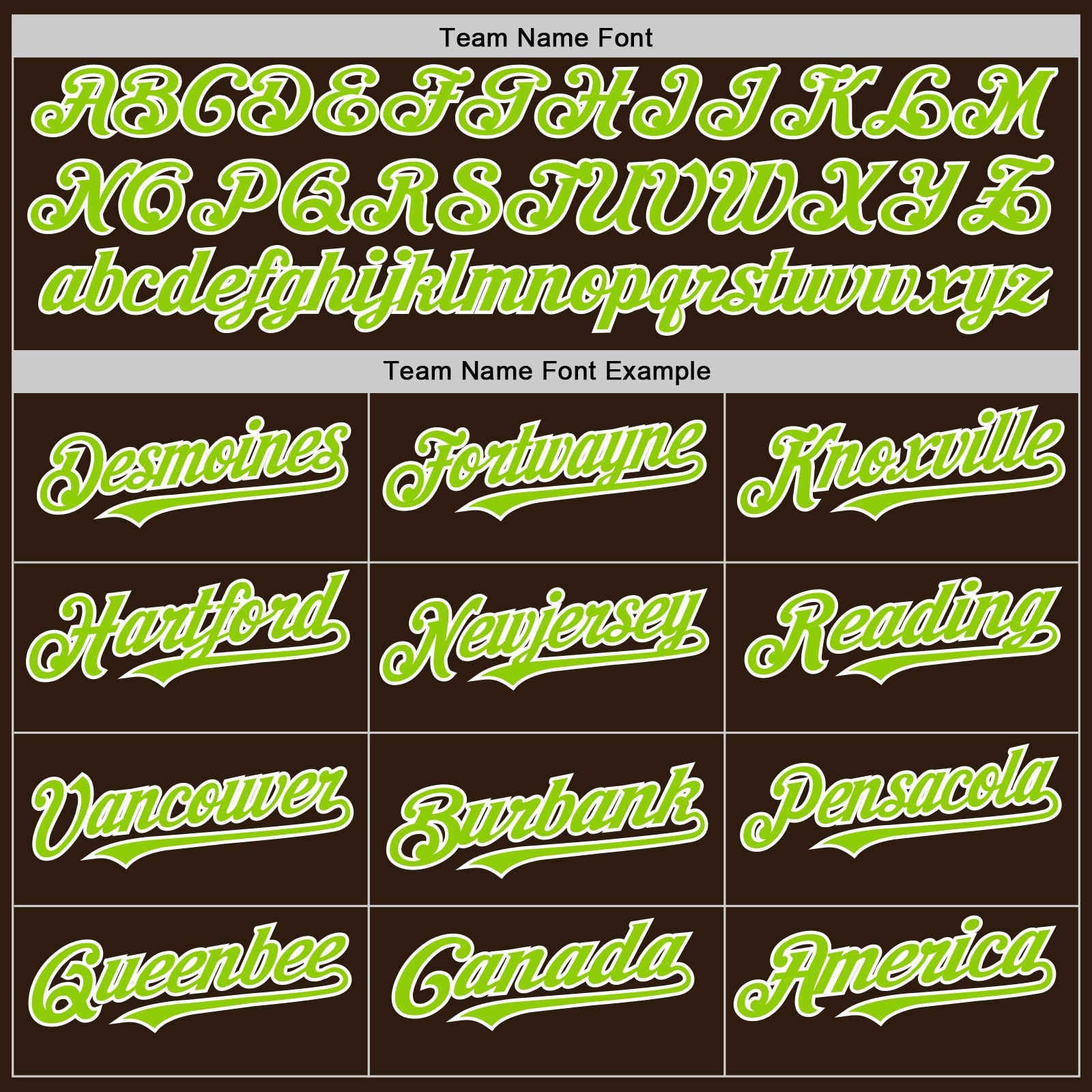 Custom Brown Neon Green-White Bomber Full-Snap Varsity Letterman Hoodie Jacket view 4