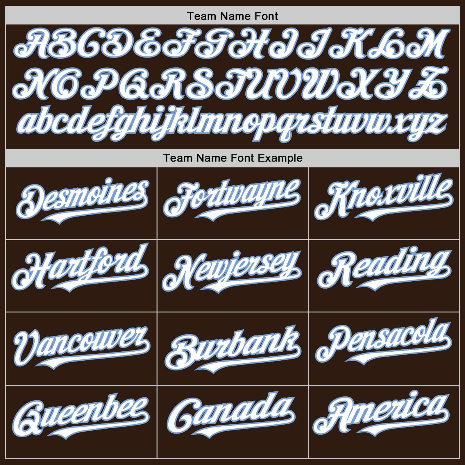 Custom Brown White-Light Blue Bomber Full-Snap Varsity Letterman Two Tone Hoodie Jacket view 4