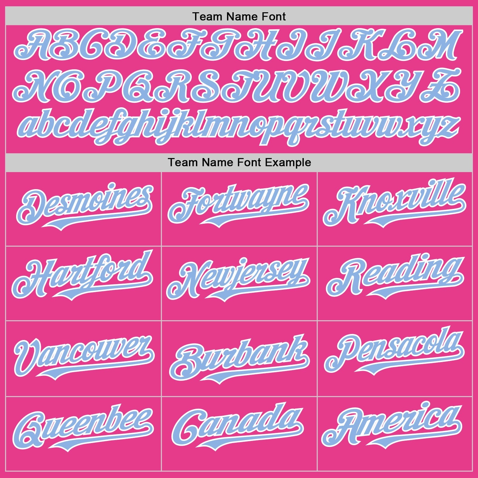 Custom Pink Light Blue-White Bomber Full-Snap Varsity Letterman Hoodie Jacket view 4