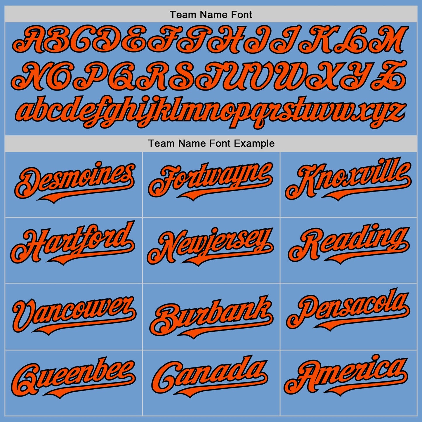 Custom Light Blue Orange-Black Bomber Full-Snap Varsity Letterman Hoodie Jacket view 4