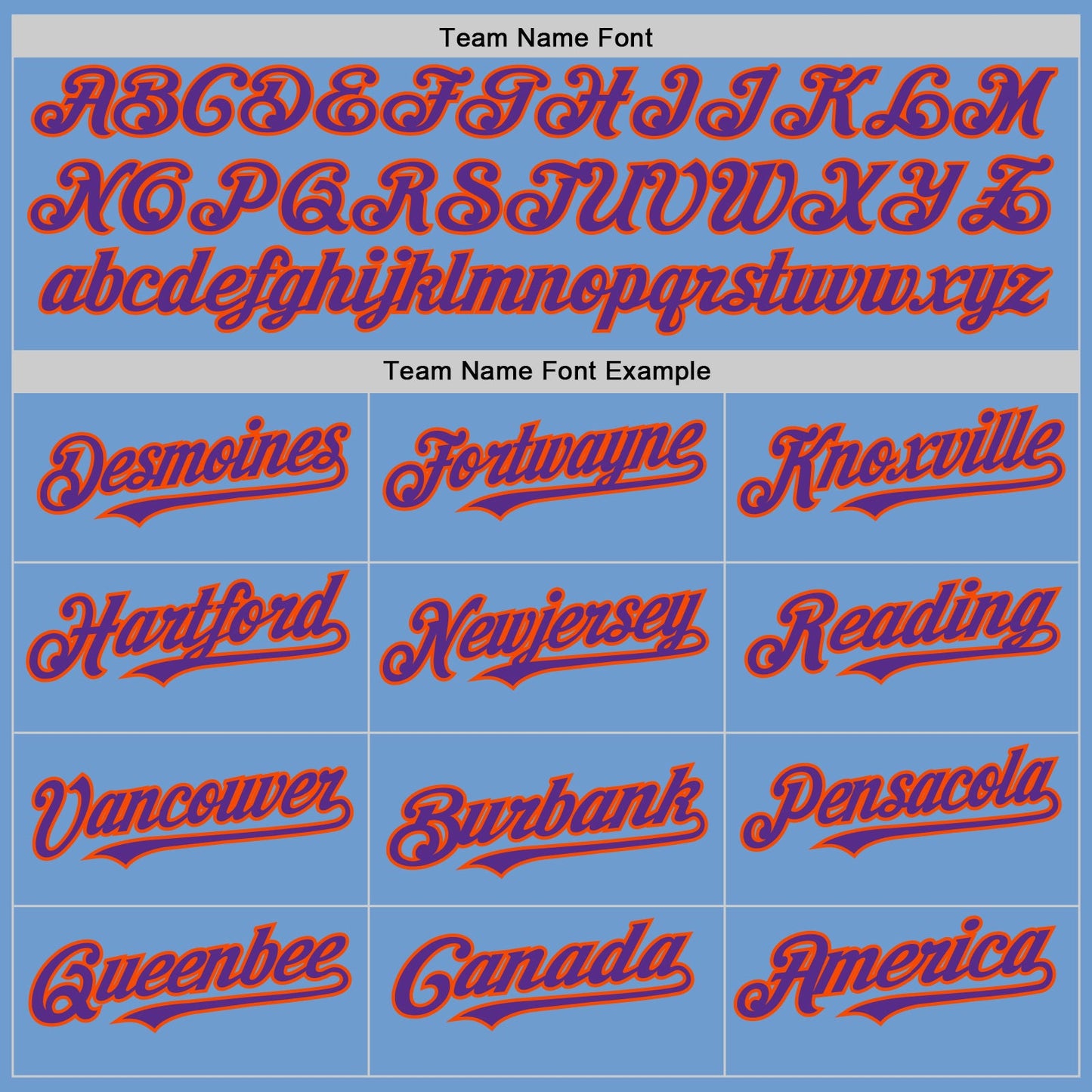 Custom Light Blue Purple-Orange Bomber Full-Snap Varsity Letterman Two Tone Hoodie Jacket view 4