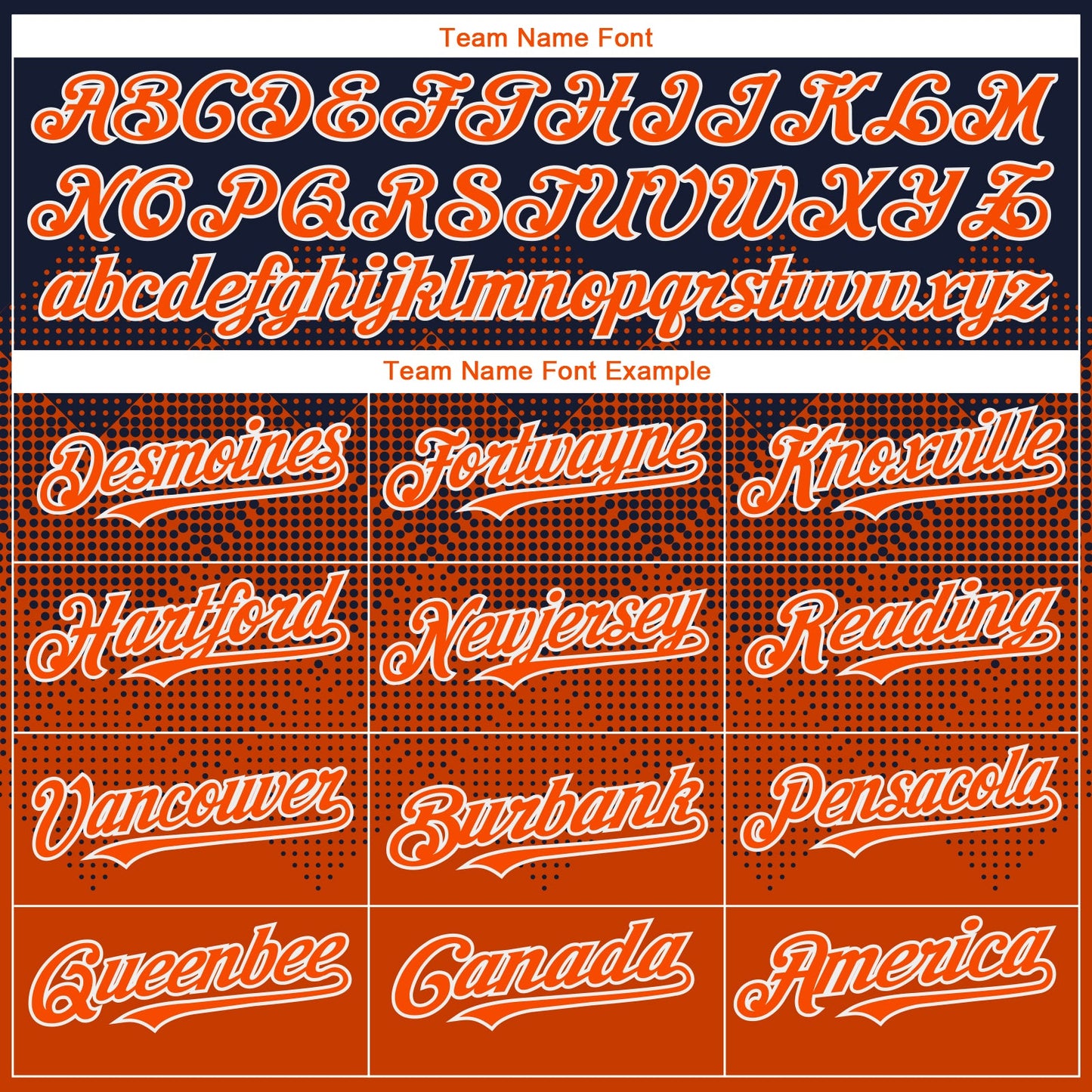 Custom Navy Orange-White Gradient Square Shape 3D Pattern Design Bomber Full-Snap Varsity Letterman Hoodie Jacket view 4