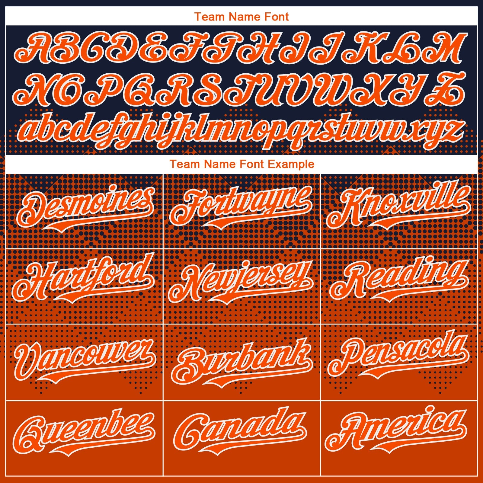 Custom Navy Orange-White Gradient Square Shape 3D Pattern Design Bomber Full-Snap Varsity Letterman Hoodie Jacket view 4