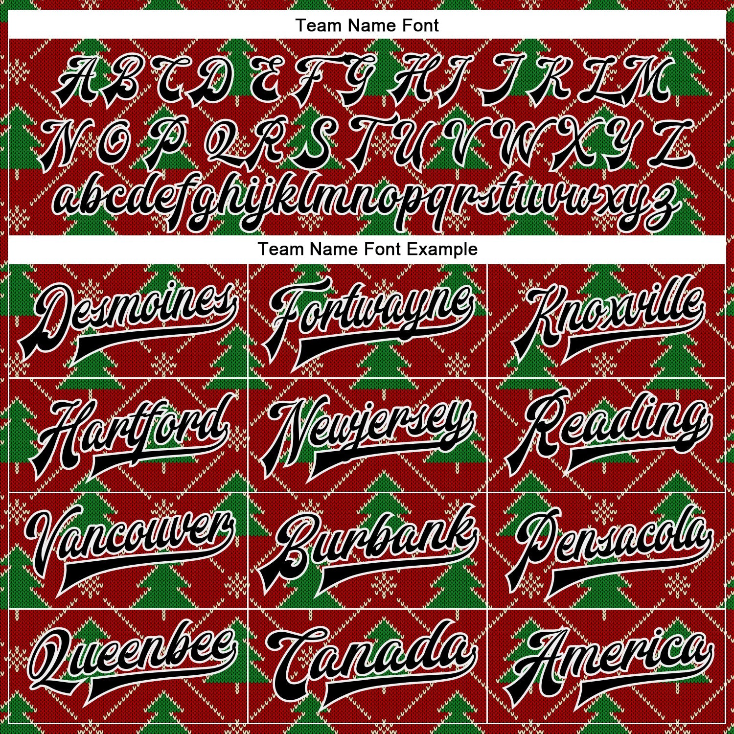 Custom Red Black-Kelly Green Christmas 3D Bomber Full-Snap Varsity Letterman Jacket view 6