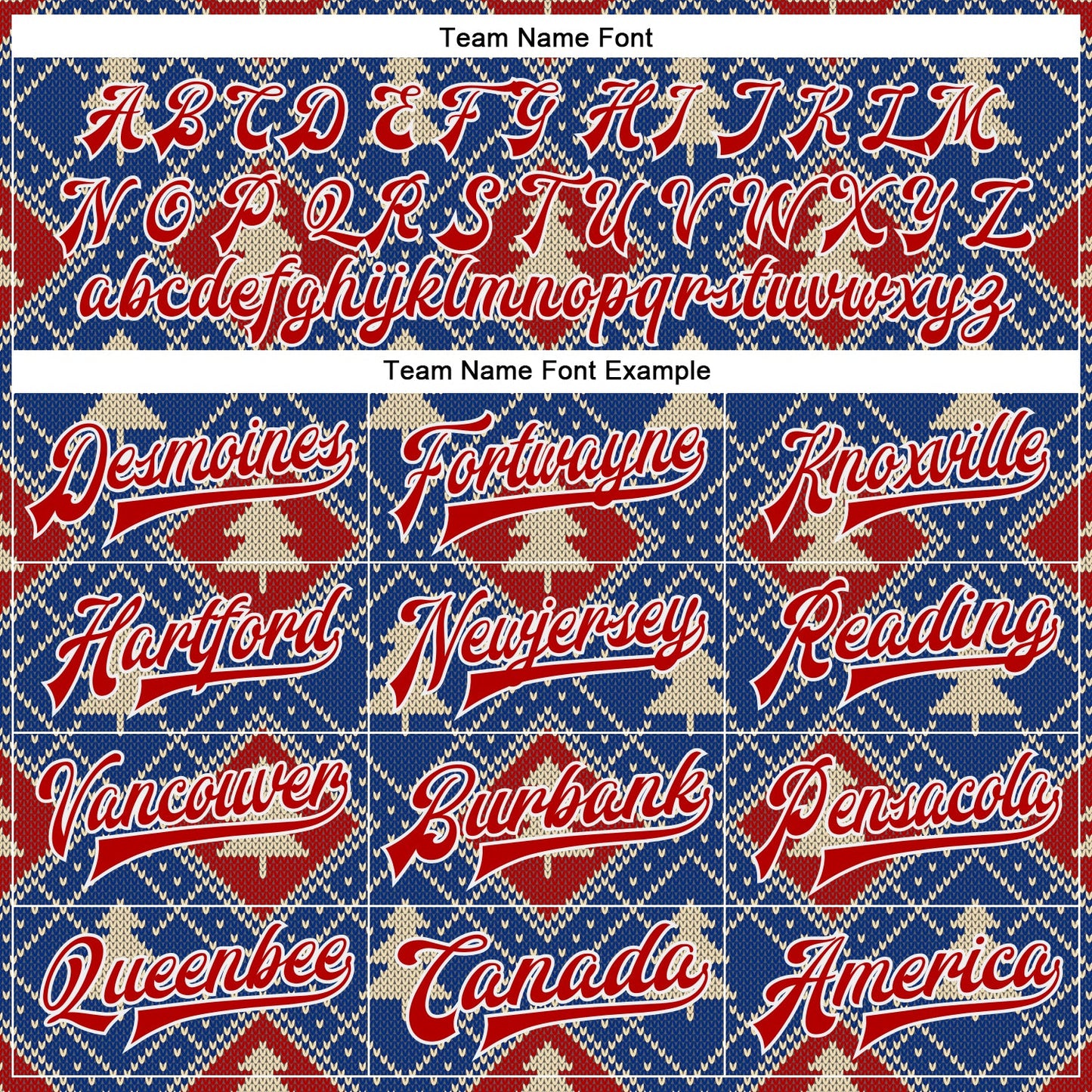 Custom Royal Red-White Christmas 3D Bomber Full-Snap Varsity Letterman Jacket view 6
