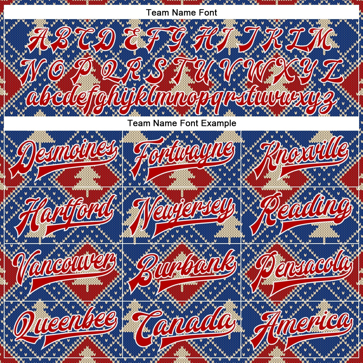 Custom Royal Red-White Christmas 3D Bomber Full-Snap Varsity Letterman Jacket view 6