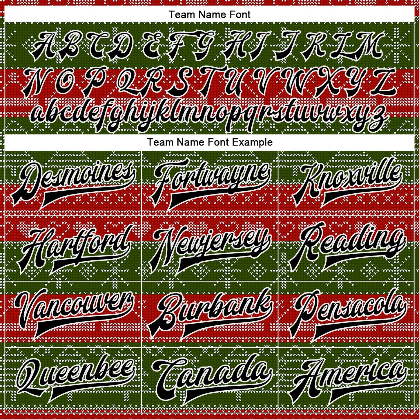 Custom Red Black-Green Christmas 3D Bomber Full-Snap Varsity Letterman Jacket view 6