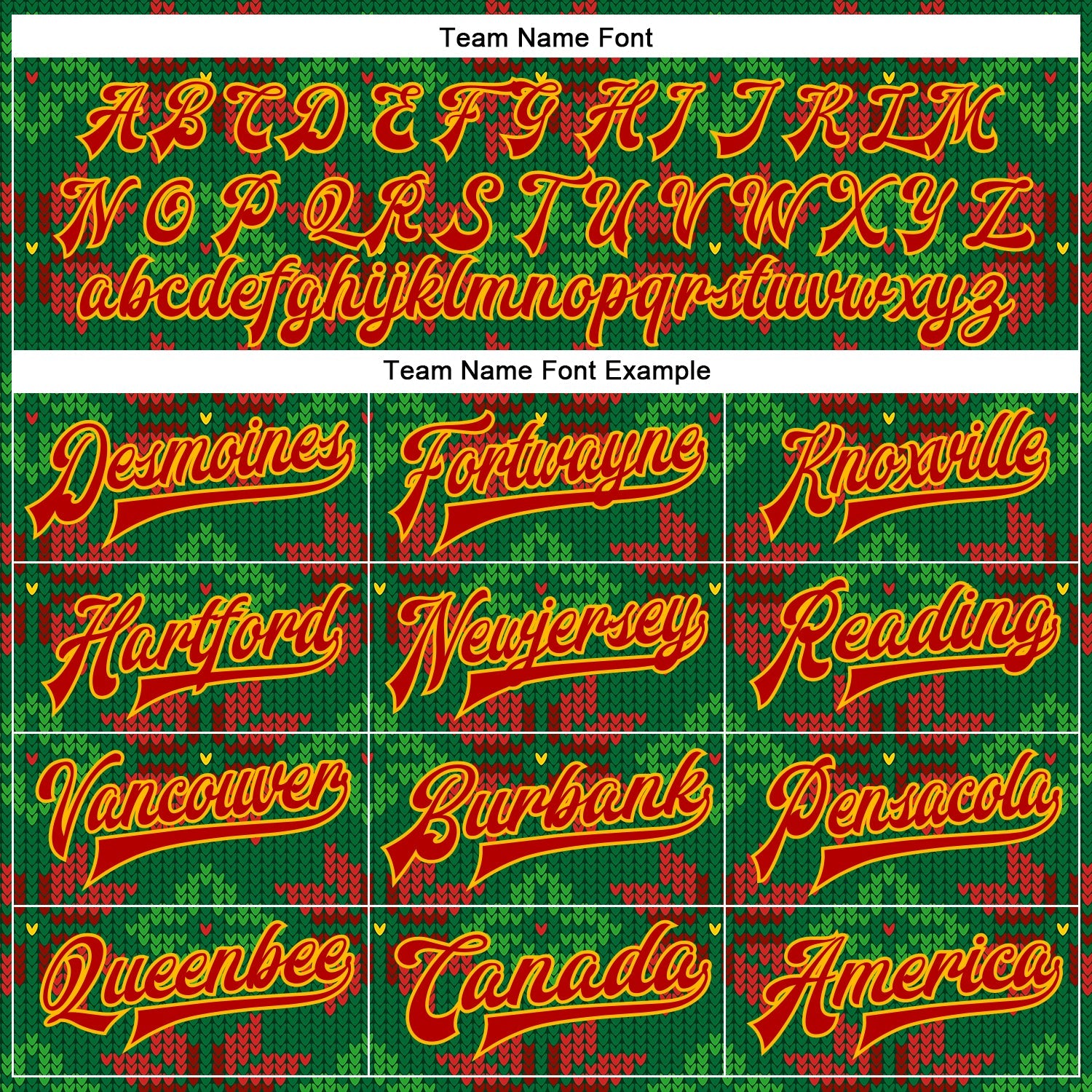 Custom Green Red-Gold Christmas 3D Bomber Full-Snap Varsity Letterman Jacket view 6