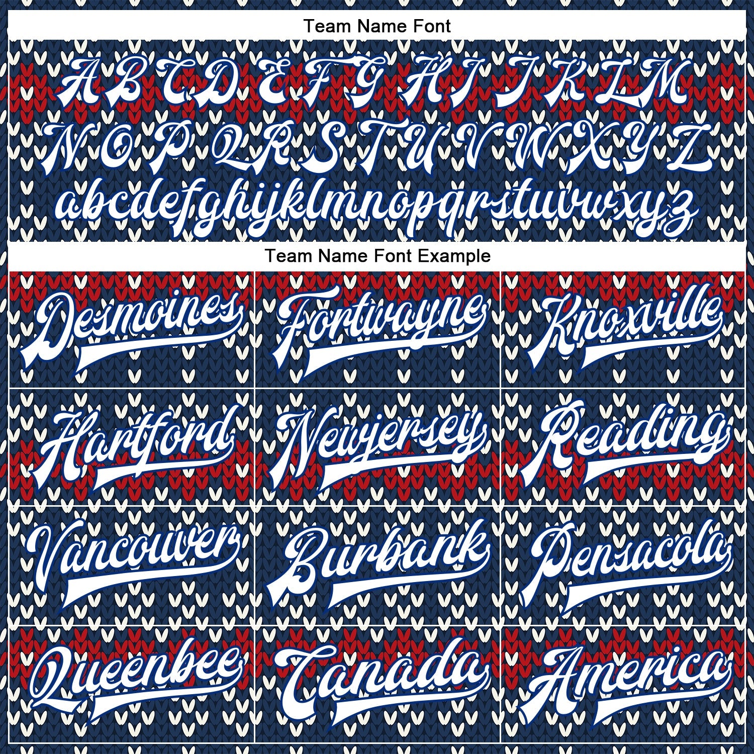 Custom Navy White-Royal Christmas 3D Bomber Full-Snap Varsity Letterman Jacket view 6