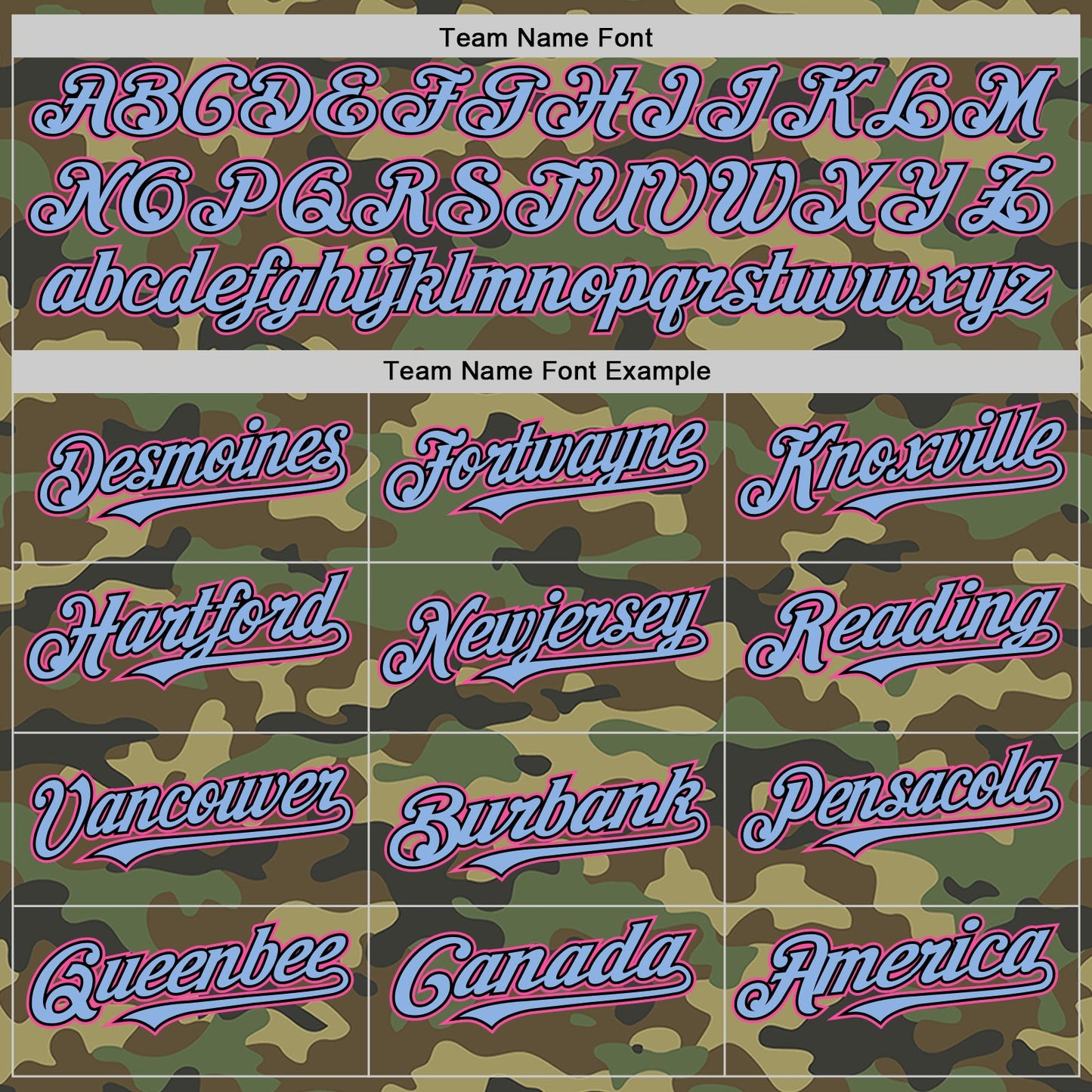 Custom Camo Pink Black-Light Blue Bomber Full-Snap Varsity Letterman Salute To Service Hoodie Jacket view 4