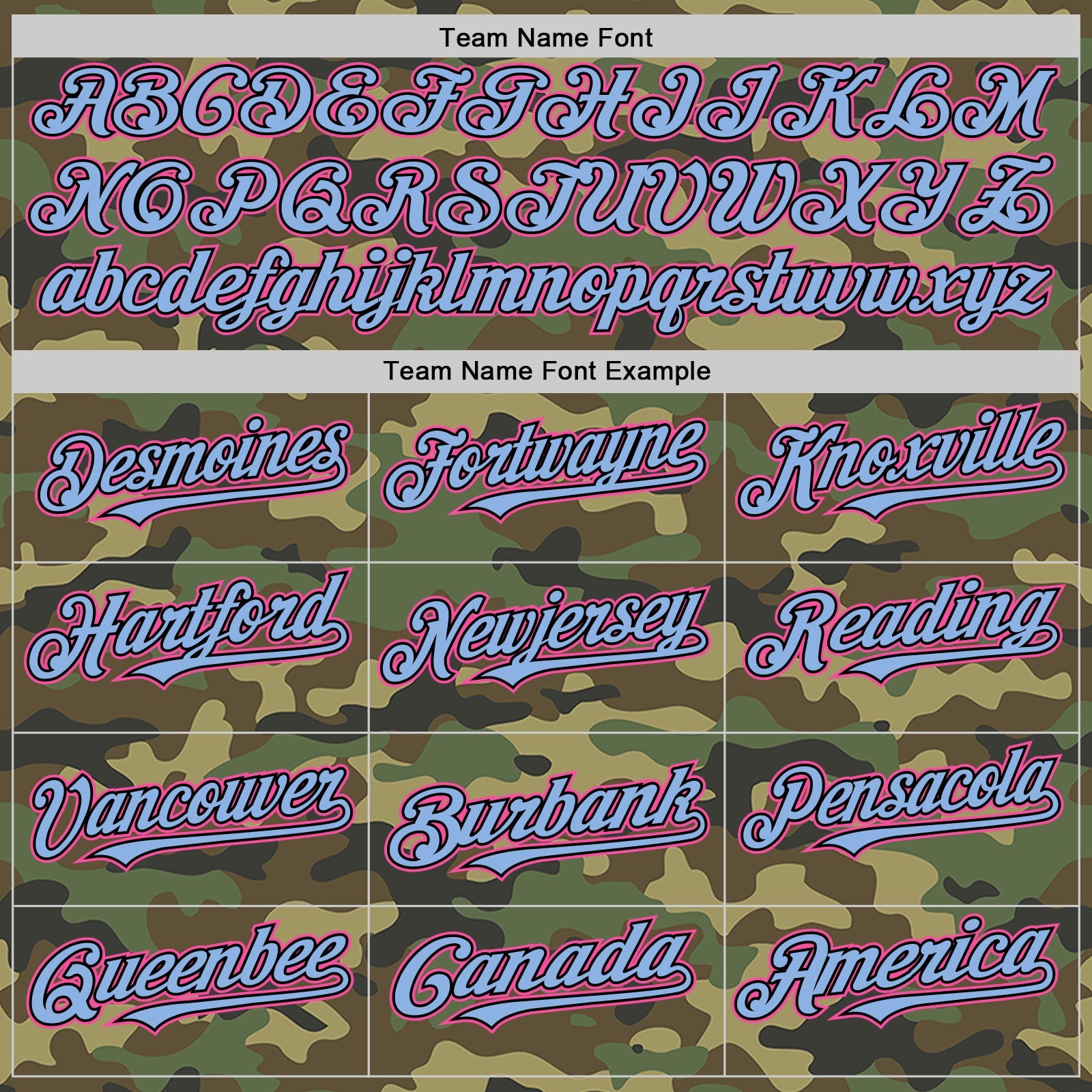 Custom Camo Pink Black-Light Blue Bomber Full-Snap Varsity Letterman Salute To Service Hoodie Jacket view 4