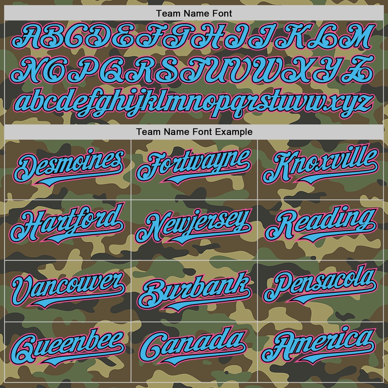 Custom Camo Pink Black-Sky Blue Bomber Full-Snap Varsity Letterman Salute To Service Hoodie Jacket view 4