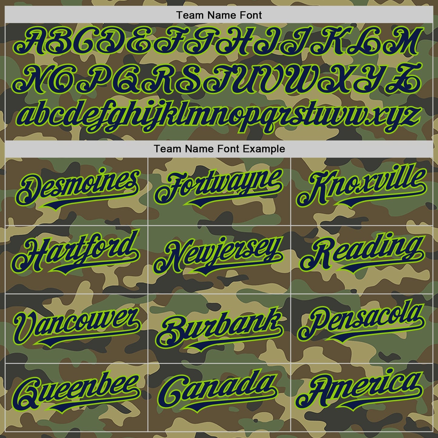 Custom Camo Navy-Neon Green Bomber Full-Snap Varsity Letterman Salute To Service Hoodie Jacket view 4
