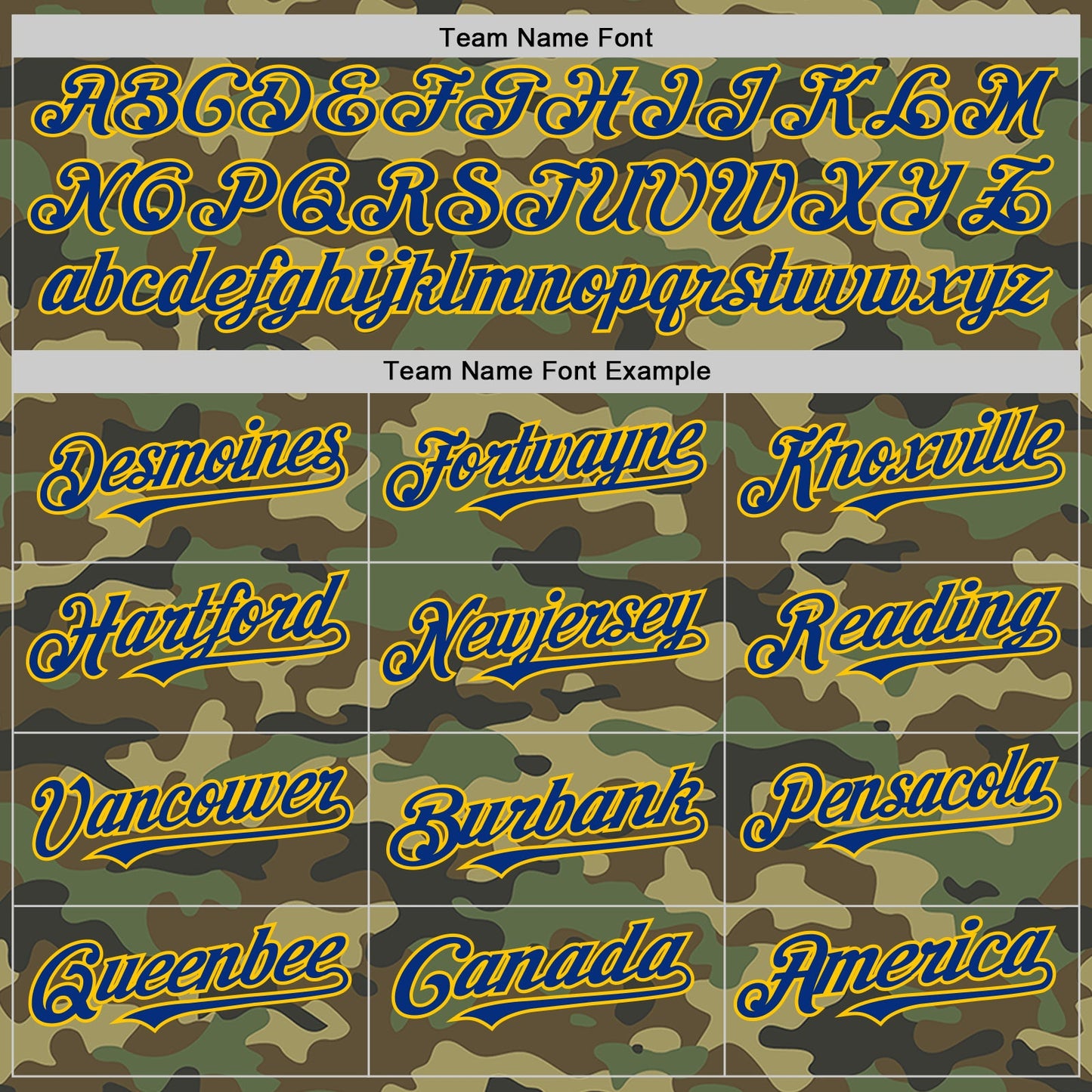 Custom Camo Royal-Yellow Bomber Full-Snap Varsity Letterman Salute To Service Hoodie Jacket view 4