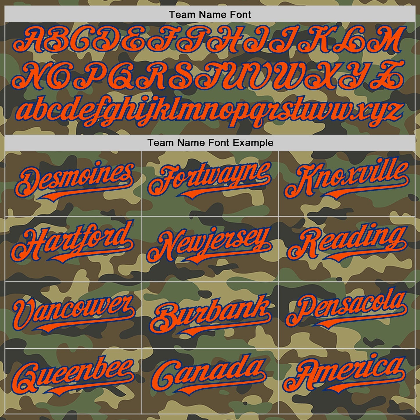 Custom Camo Orange-Royal Bomber Full-Snap Varsity Letterman Salute To Service Hoodie Jacket view 4