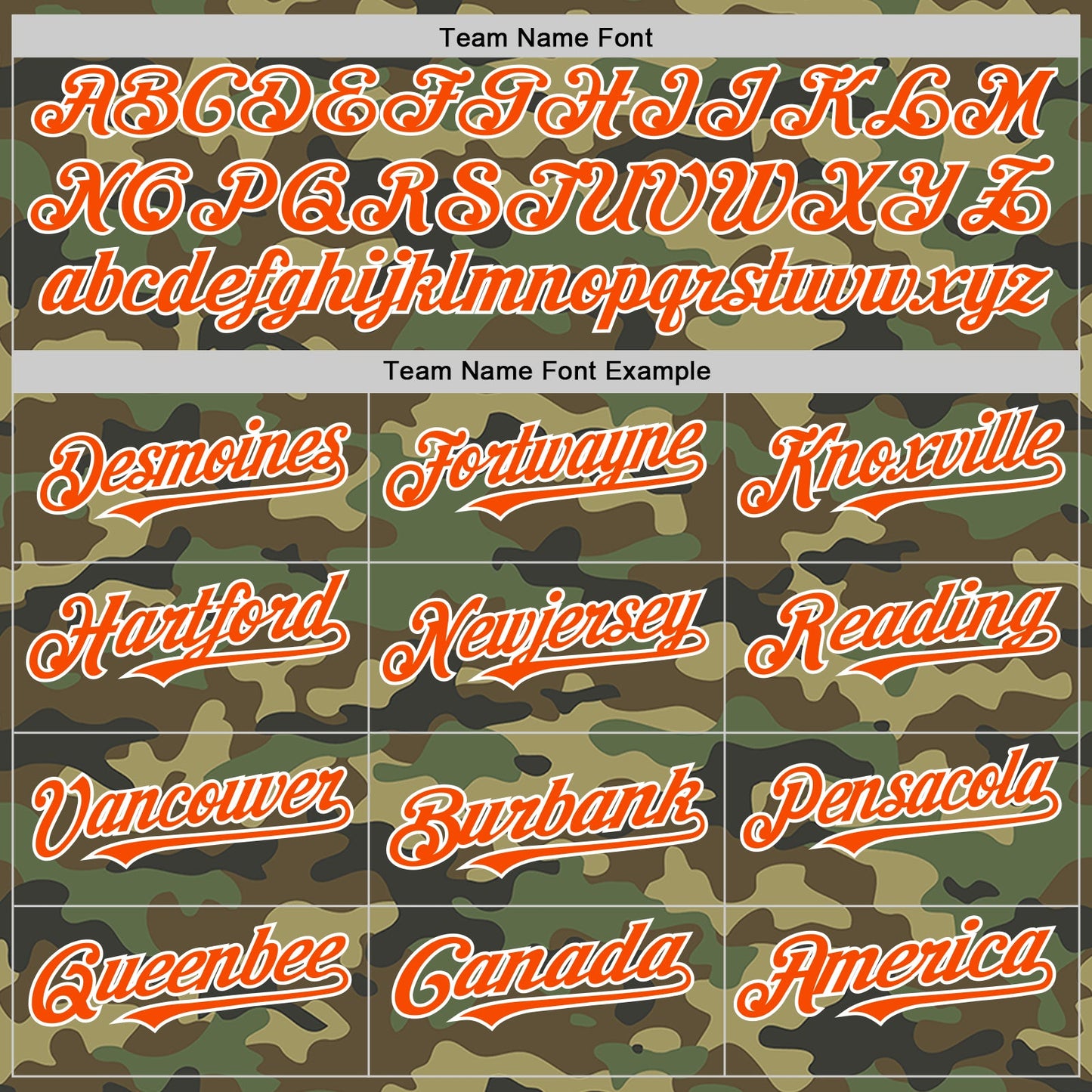 Custom Camo Orange-White Bomber Full-Snap Varsity Letterman Salute To Service Hoodie Jacket view 4