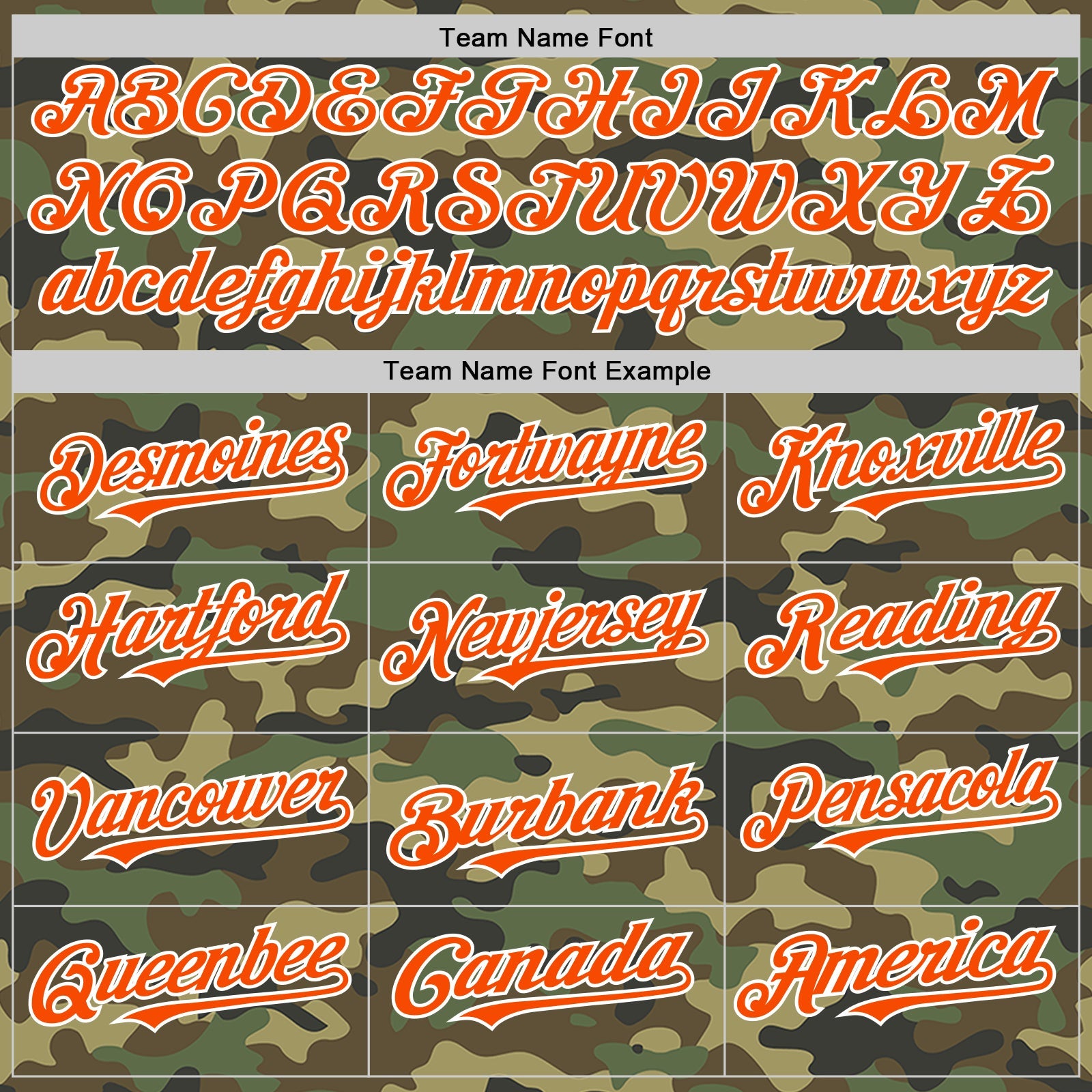Custom Camo Orange-White Bomber Full-Snap Varsity Letterman Salute To Service Hoodie Jacket view 4
