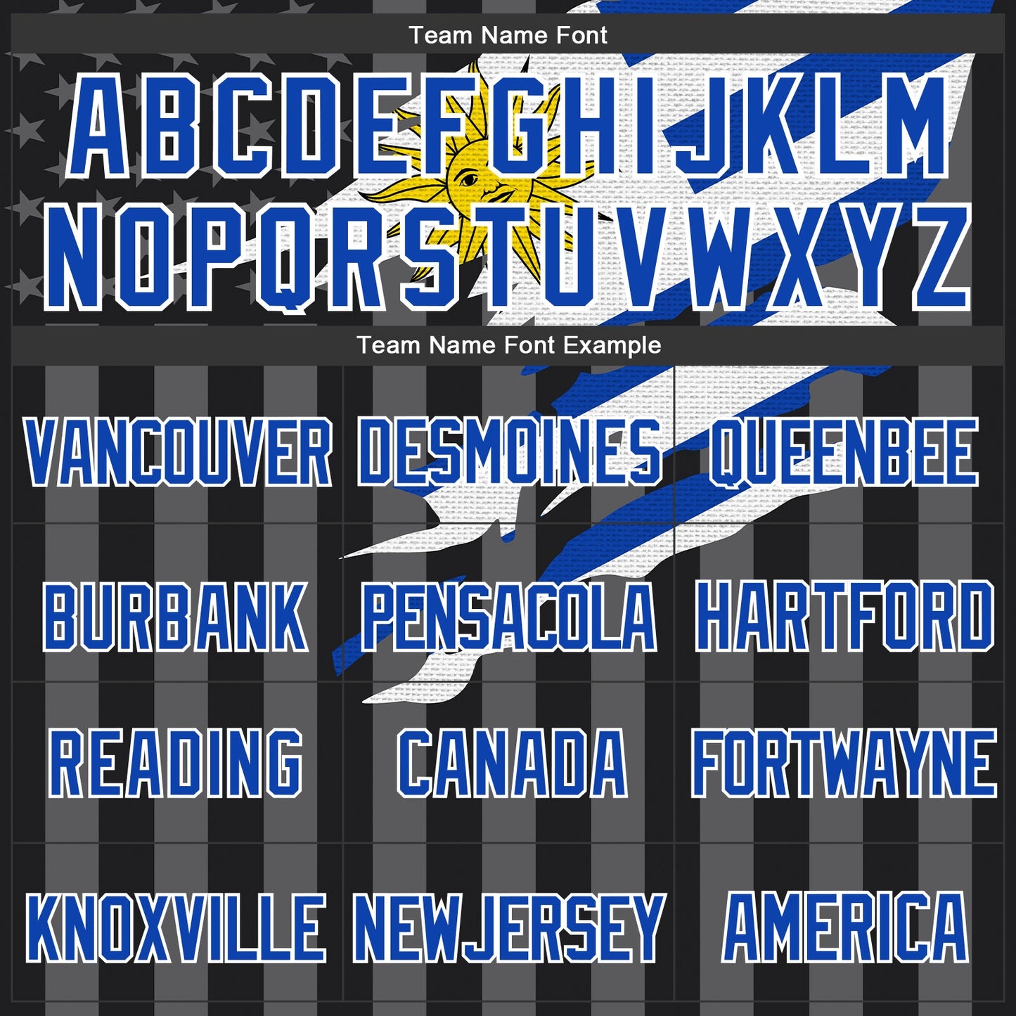 Custom Black Thunder Blue-Gray Uruguay Uruguayan Flag 3D Bomber Full-Snap Varsity Letterman Hoodie Jacket view 4