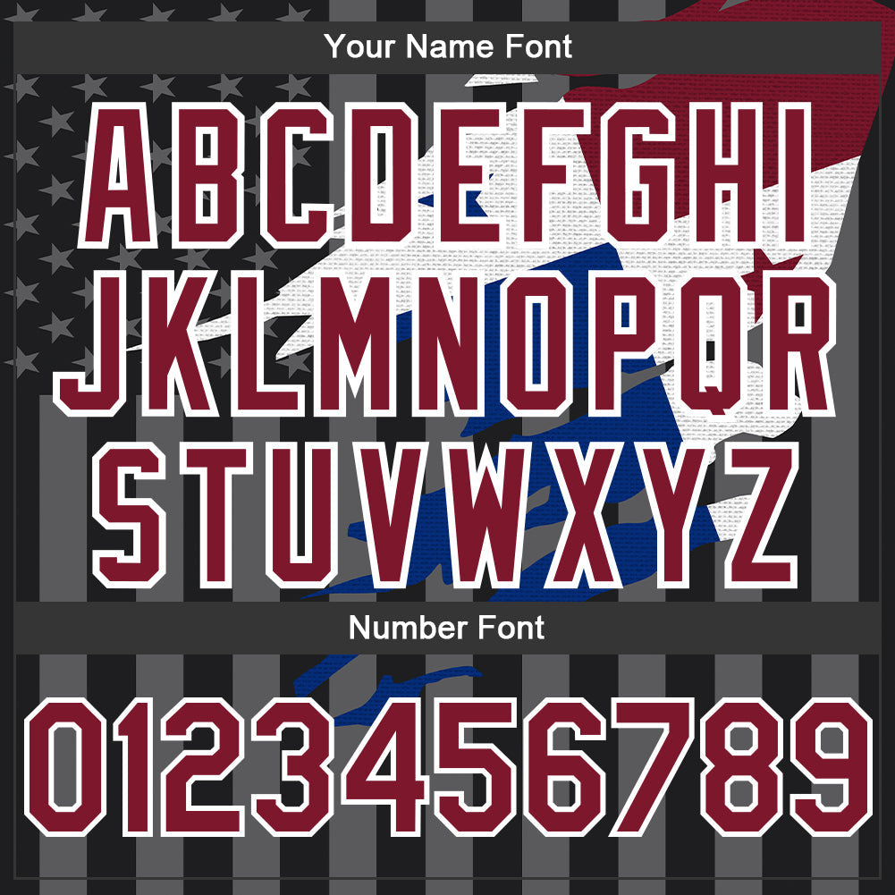 Custom Black Crimson-Gray Panama Panamanian Flag 3D Bomber Full-Snap Varsity Letterman Hoodie Jacket view 5