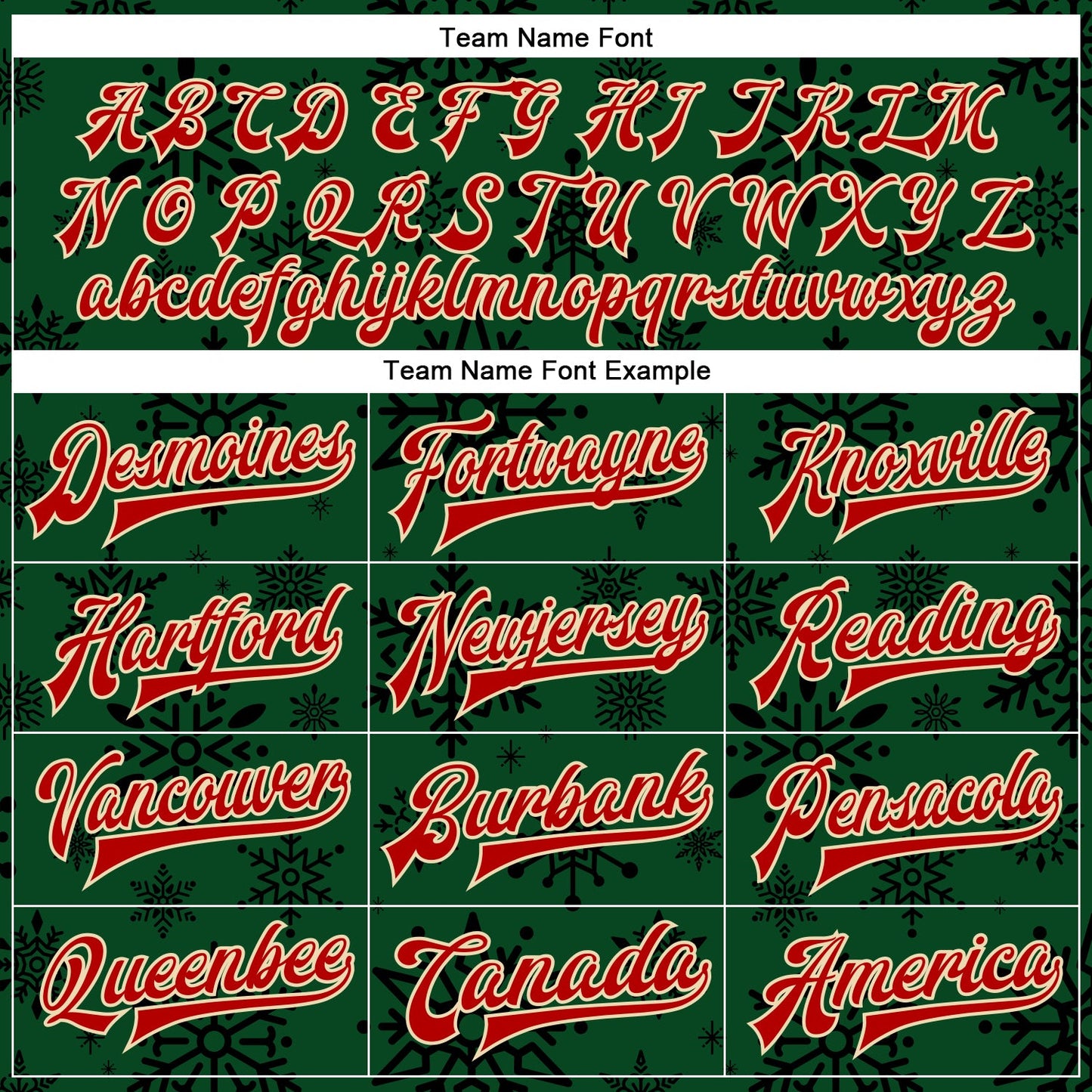 Custom Green Red-Cream Christmas 3D Bomber Full-Snap Varsity Letterman Jacket view 6