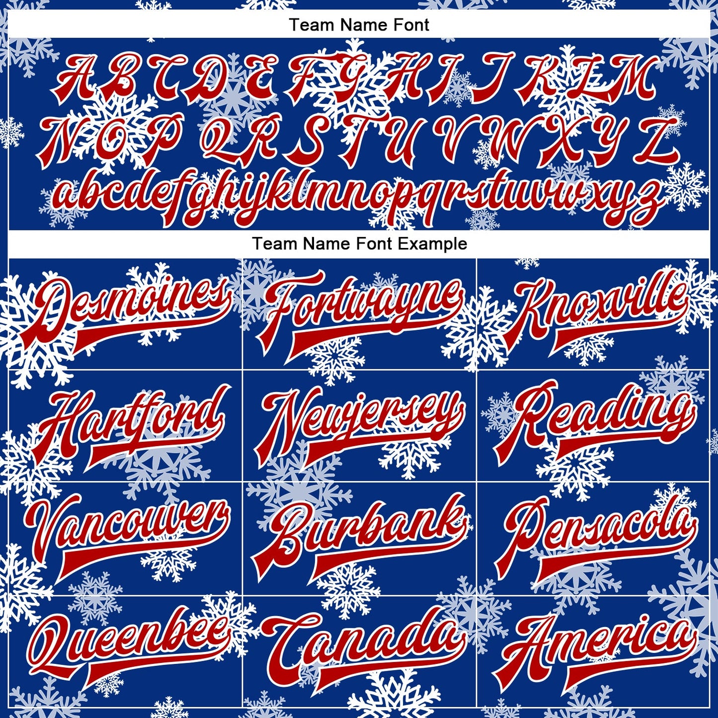 Custom Royal Red-White Christmas 3D Bomber Full-Snap Varsity Letterman Jacket view 6