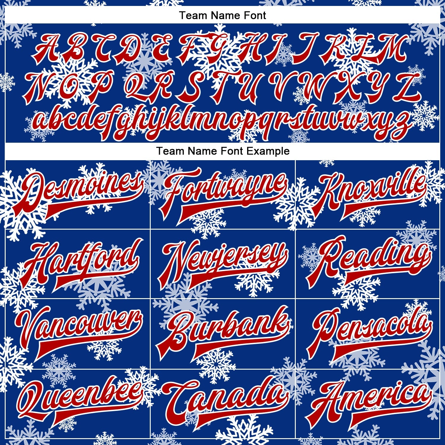 Custom Royal Red-White Christmas 3D Bomber Full-Snap Varsity Letterman Jacket view 6