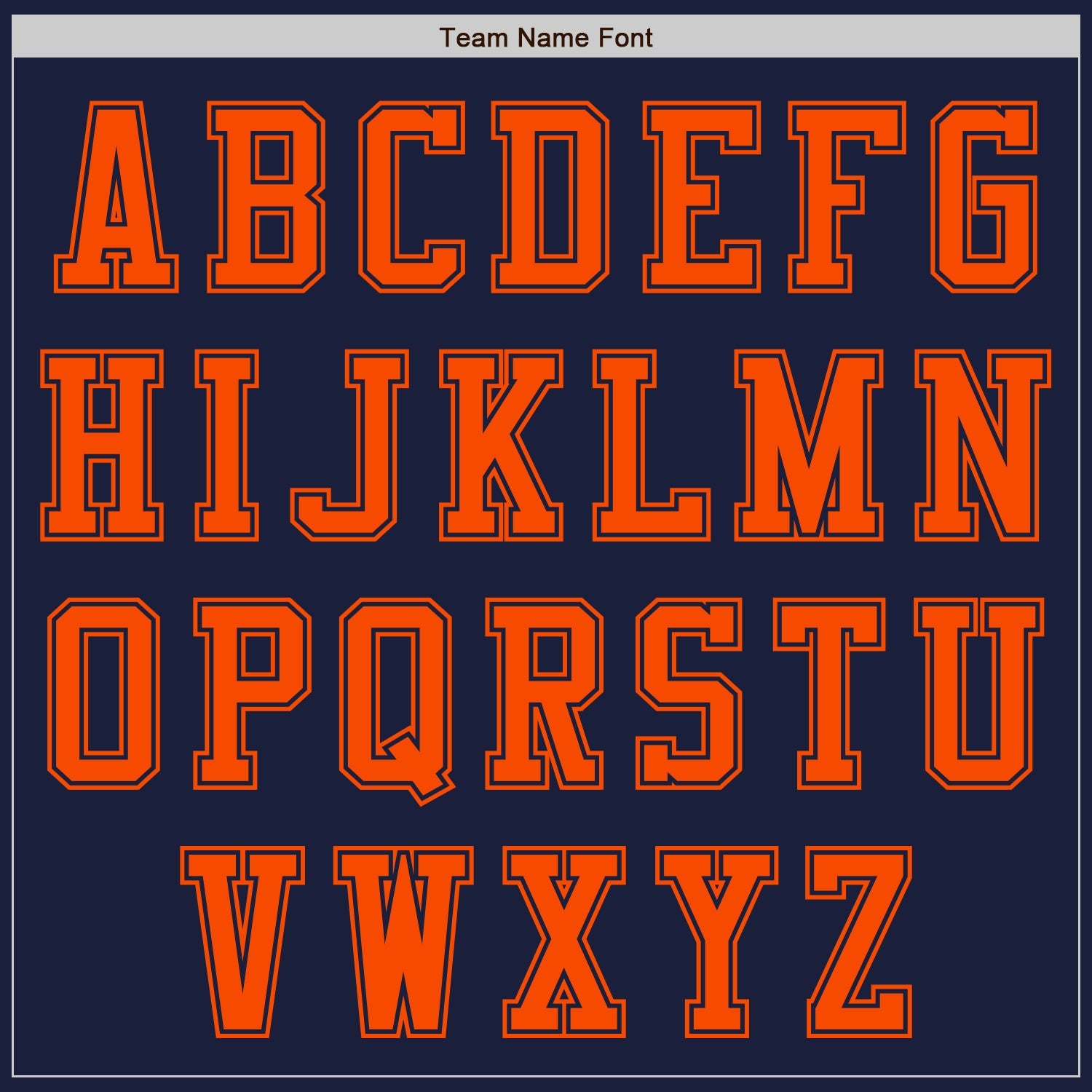 Custom Navy Orange Bomber Varsity Letterman Zipper Jacket view 5